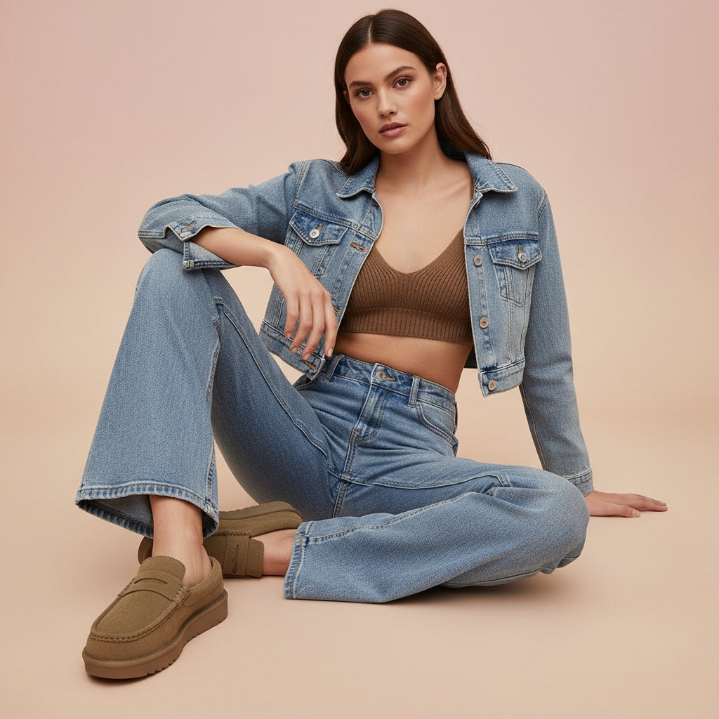 Ollie Suede Slippers Moss