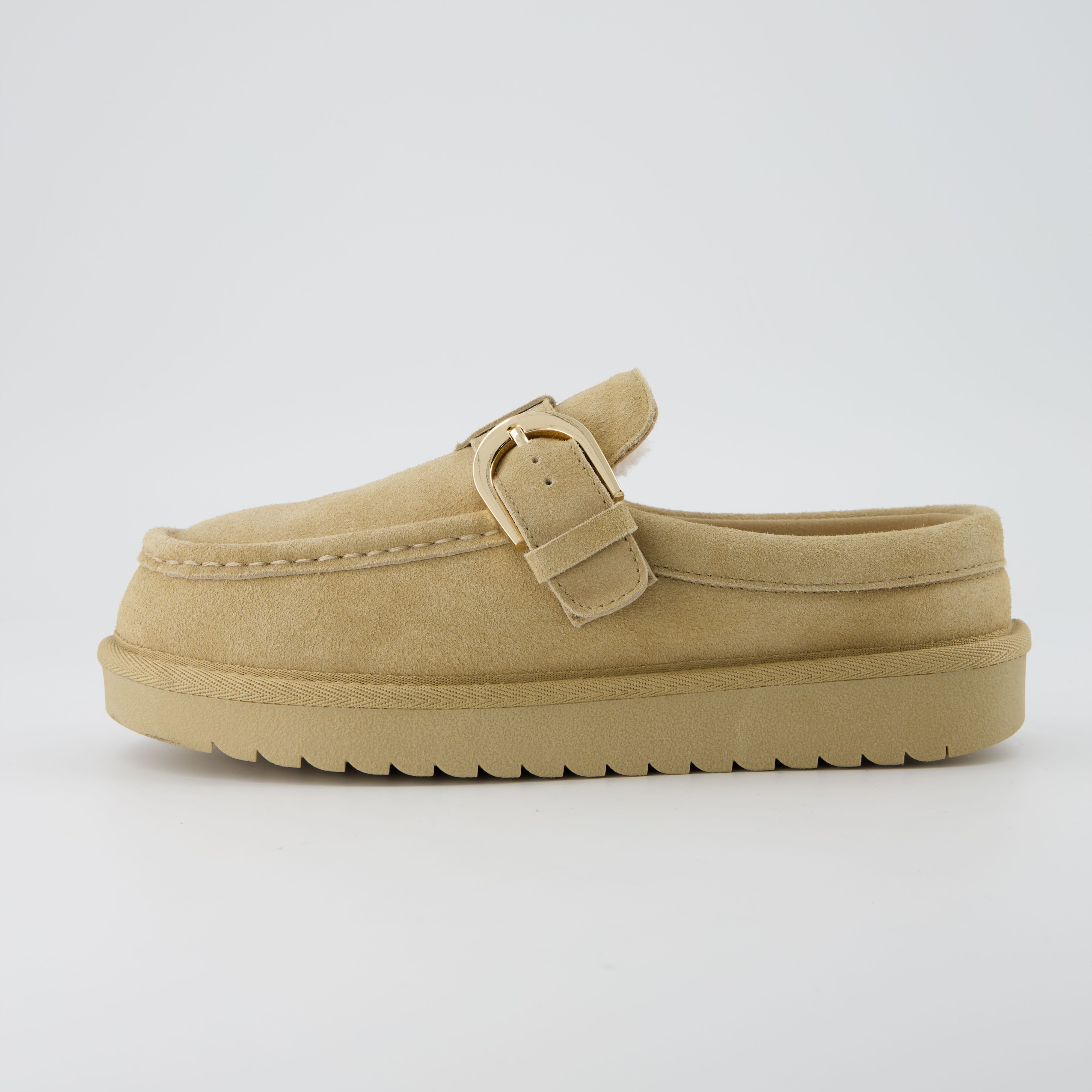 Origin Suede Slippers Biscuit