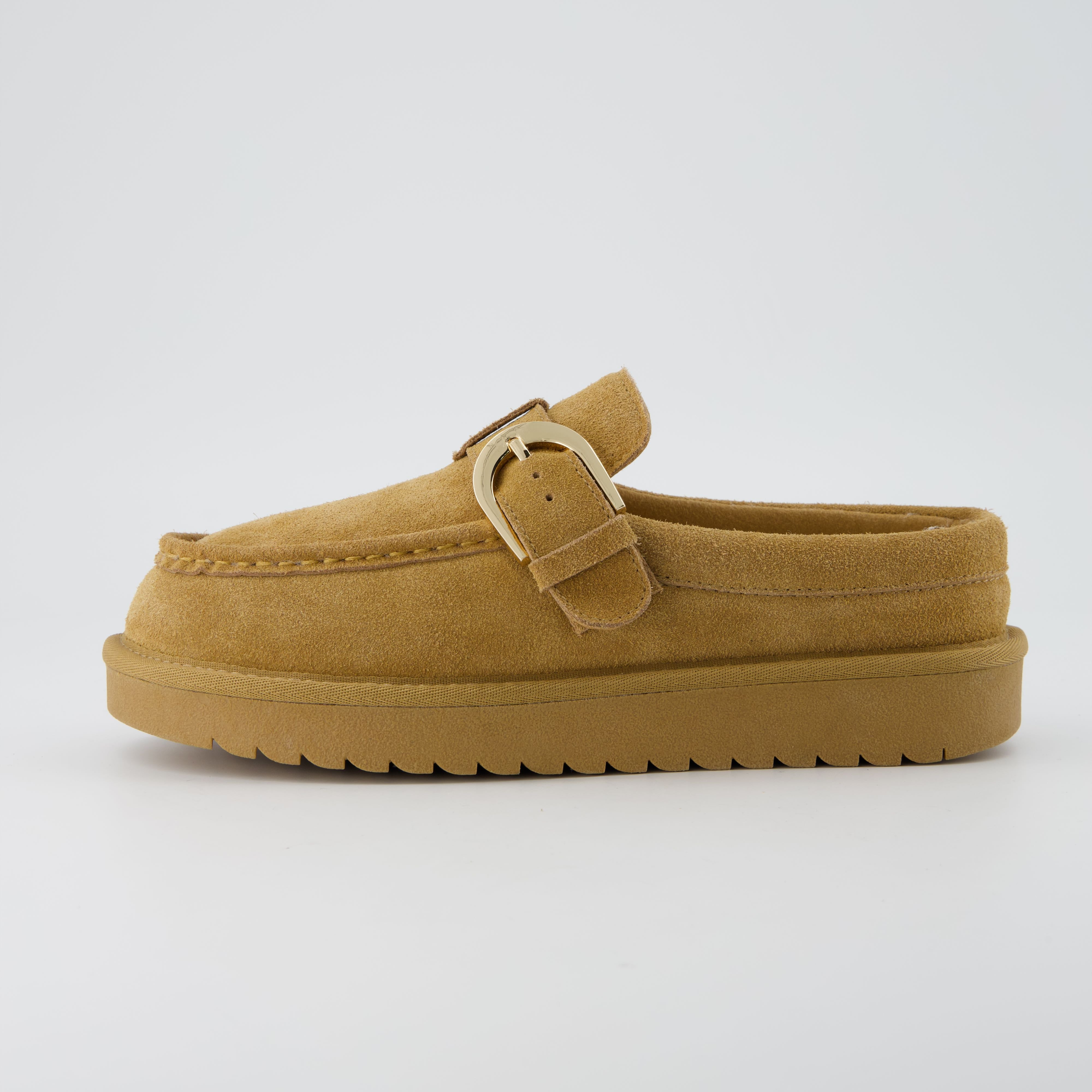 Origin Suede Slippers Chestnut