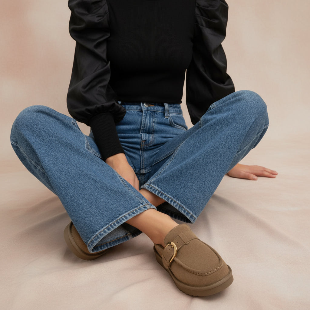 Origin Suede Slippers Moss