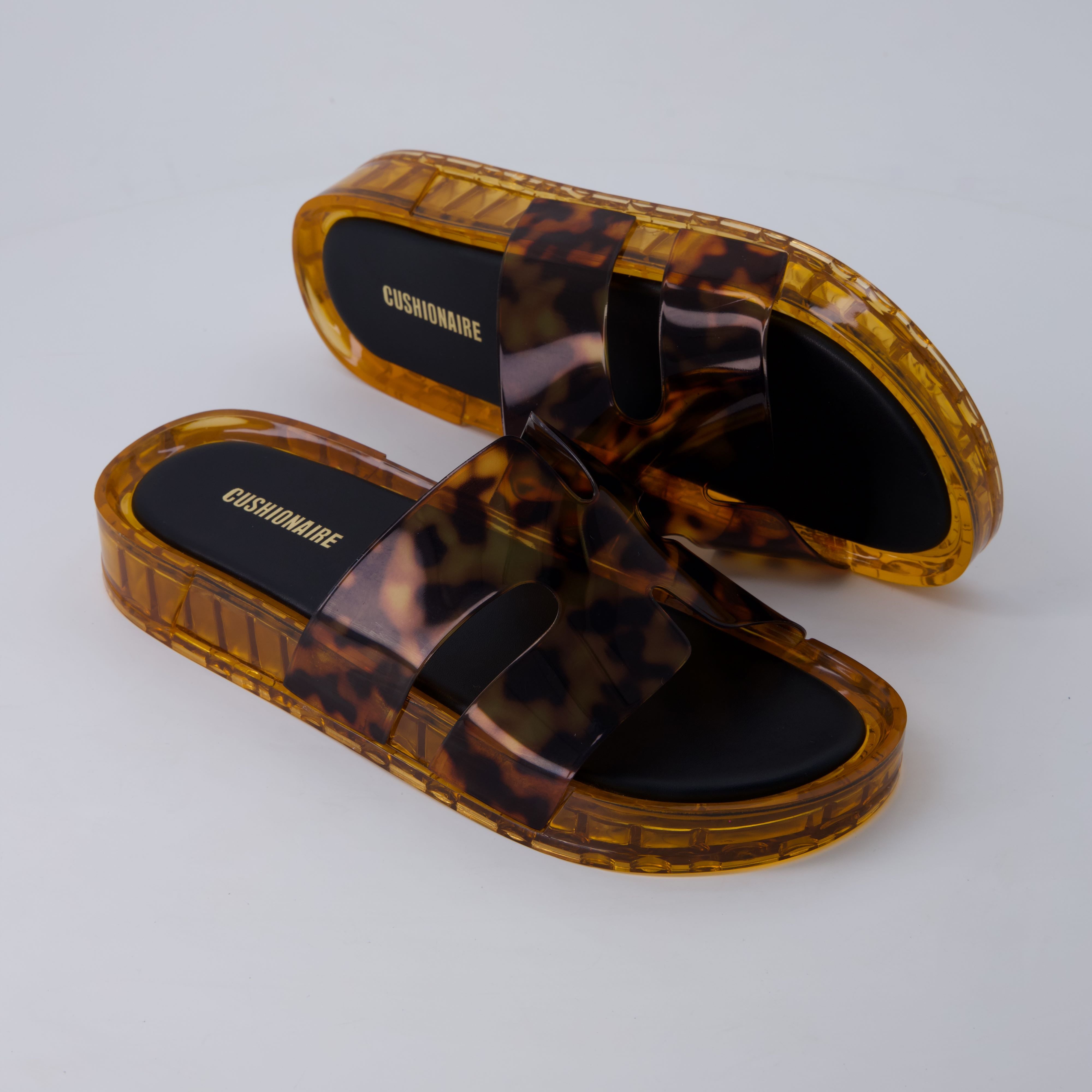 Palm Slides Jelly Sandals Tortoise Medium