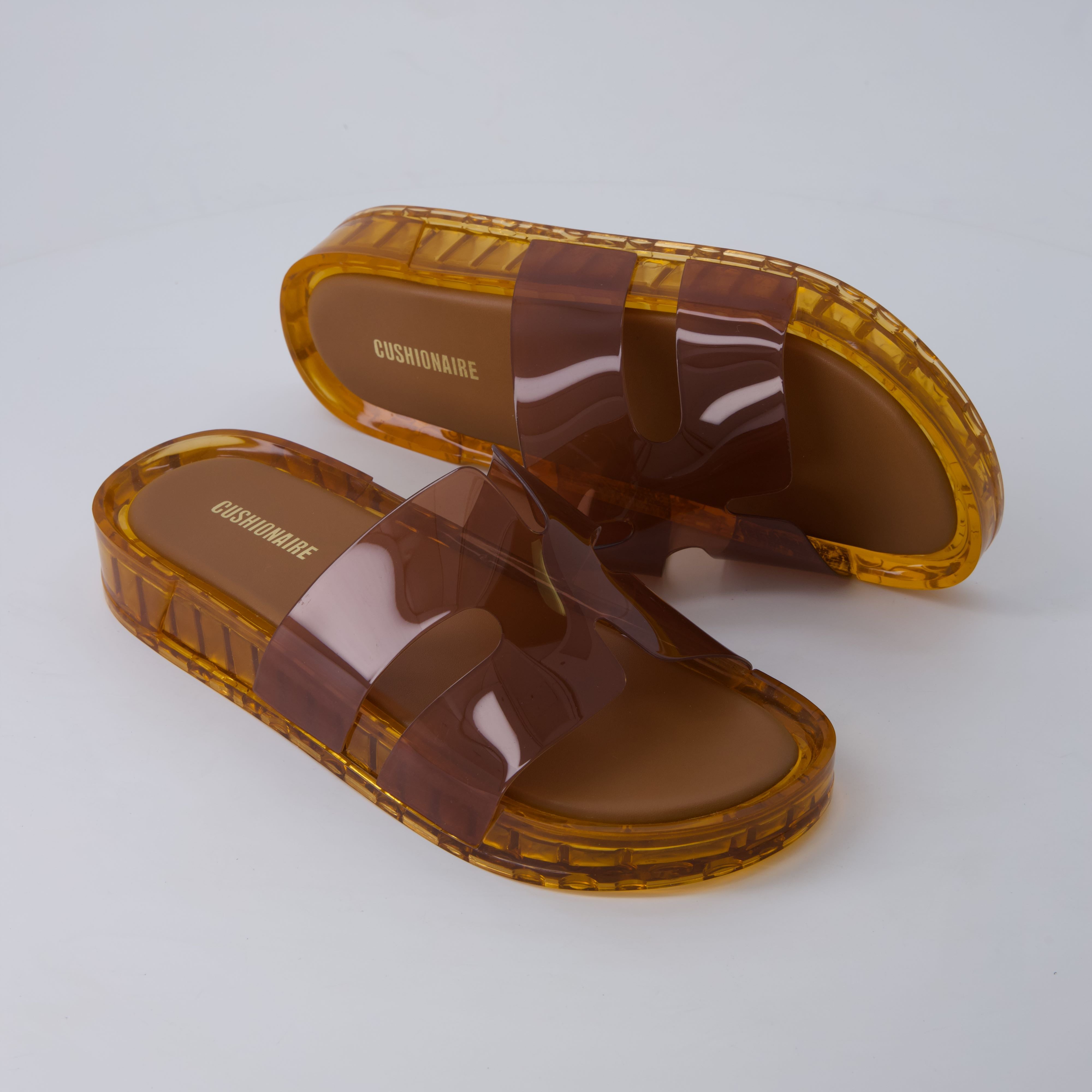 Palm Slides Jelly Sandals Whiskey Medium