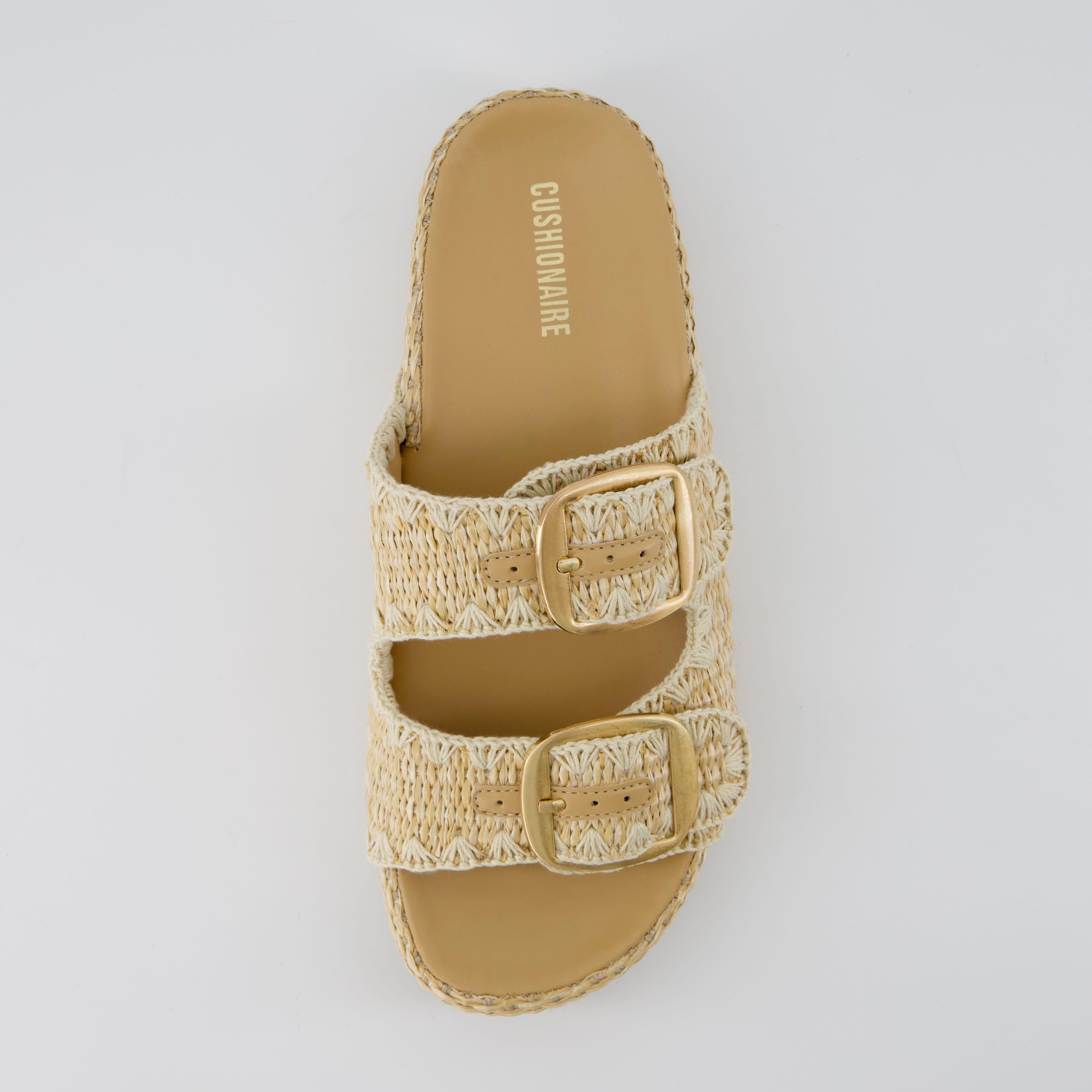 Panama Platform Sandals Natural