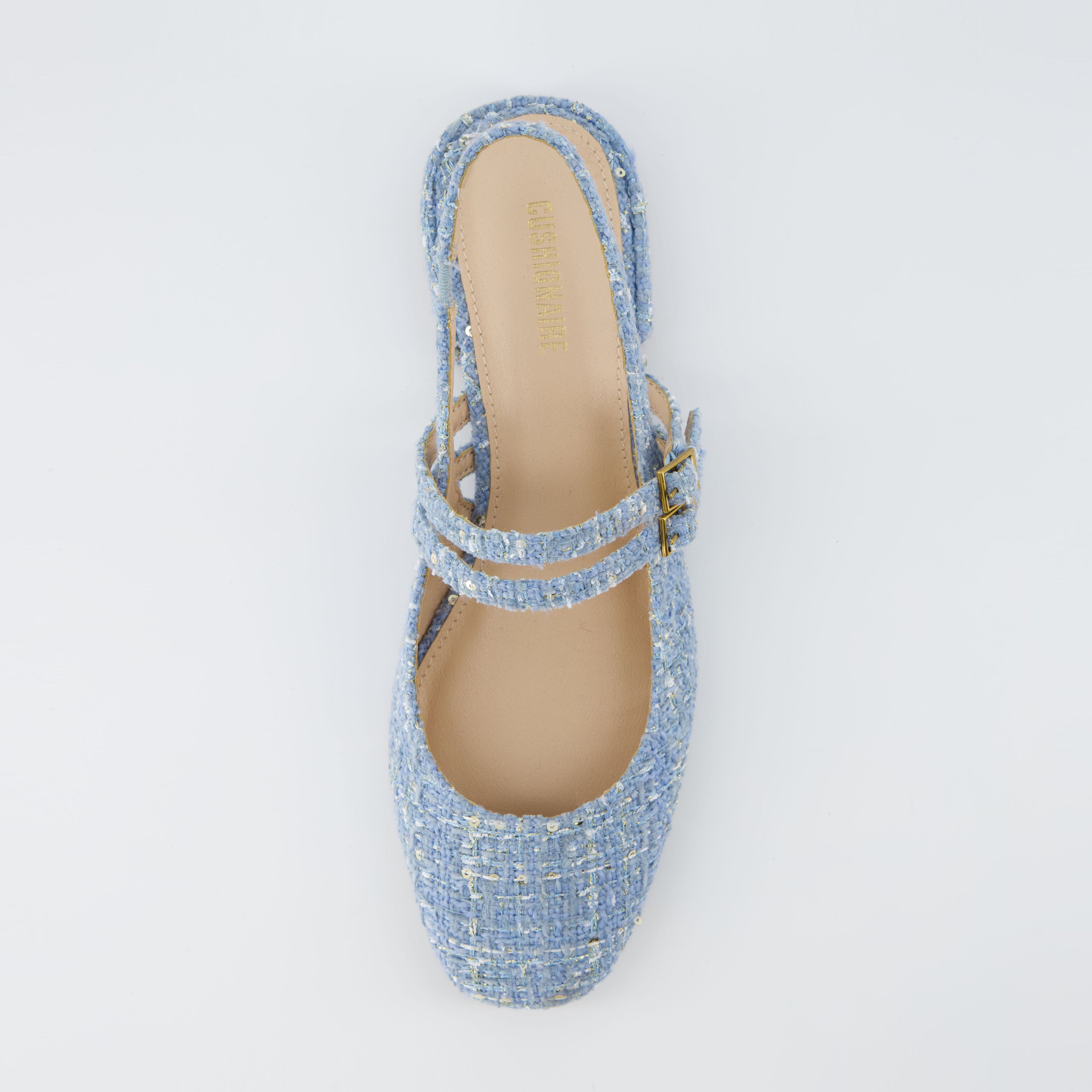 Password Tweed Mary Jane Blue