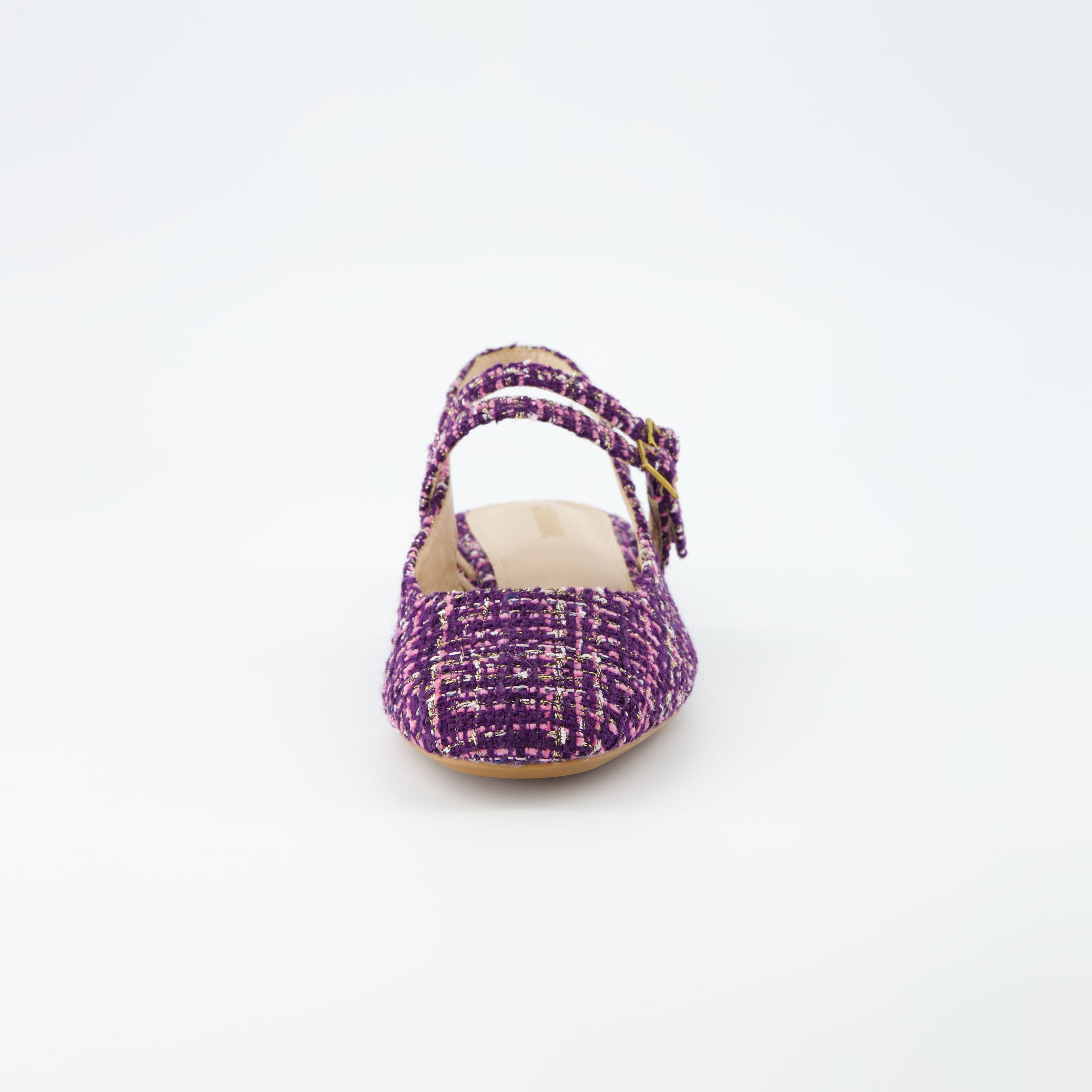 Password Tweed Mary Jane Purple