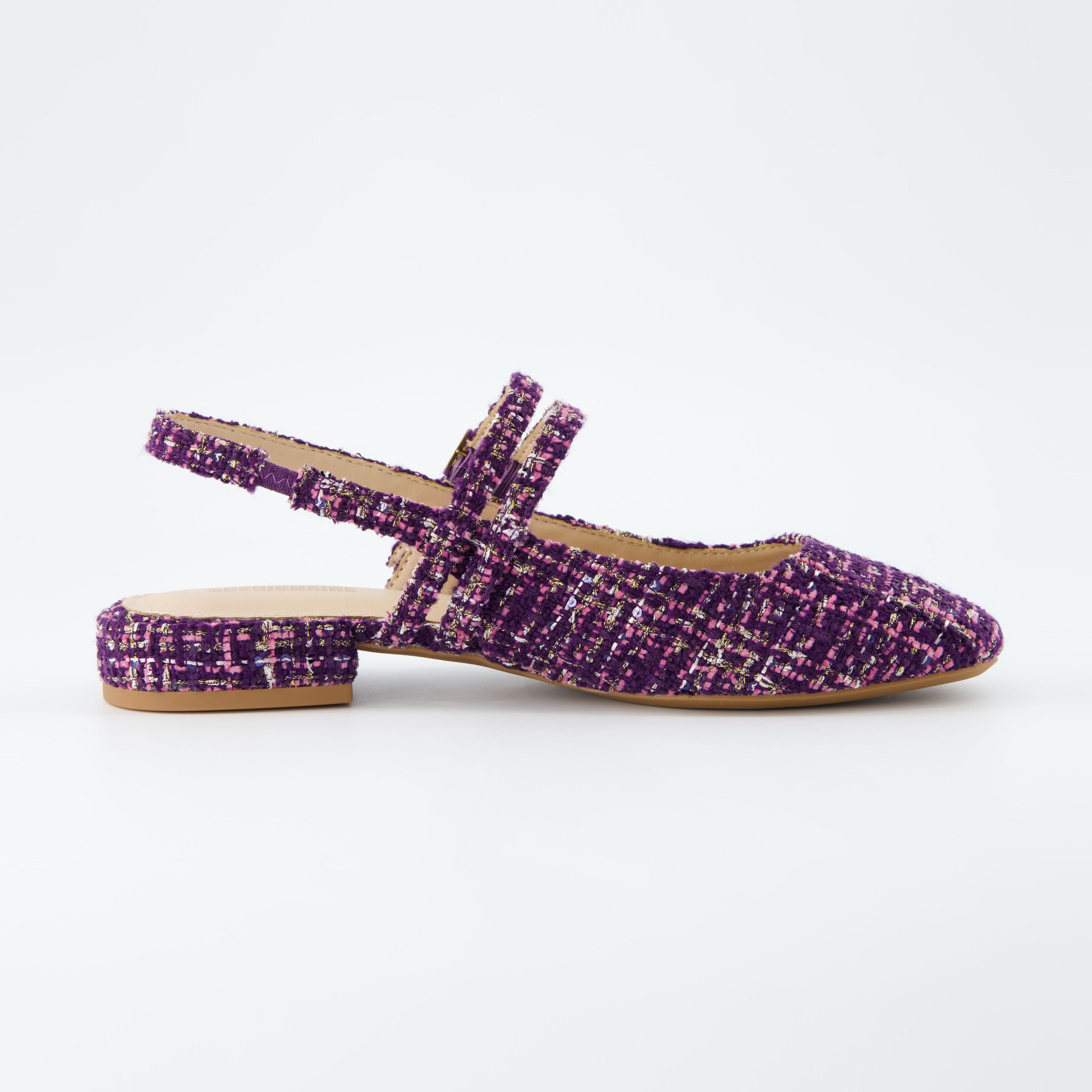 Password Tweed Mary Jane Purple