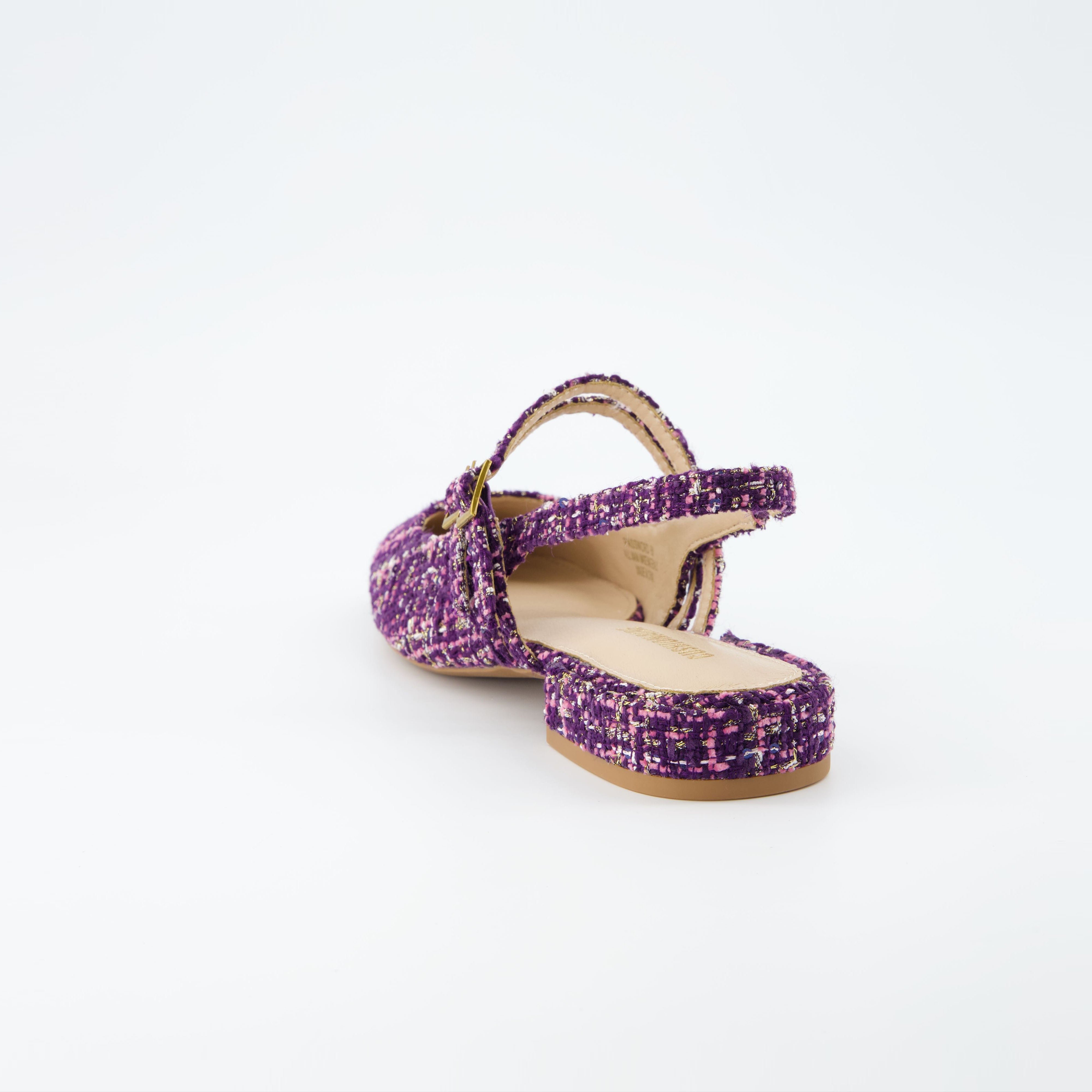 Password Tweed Mary Jane Purple