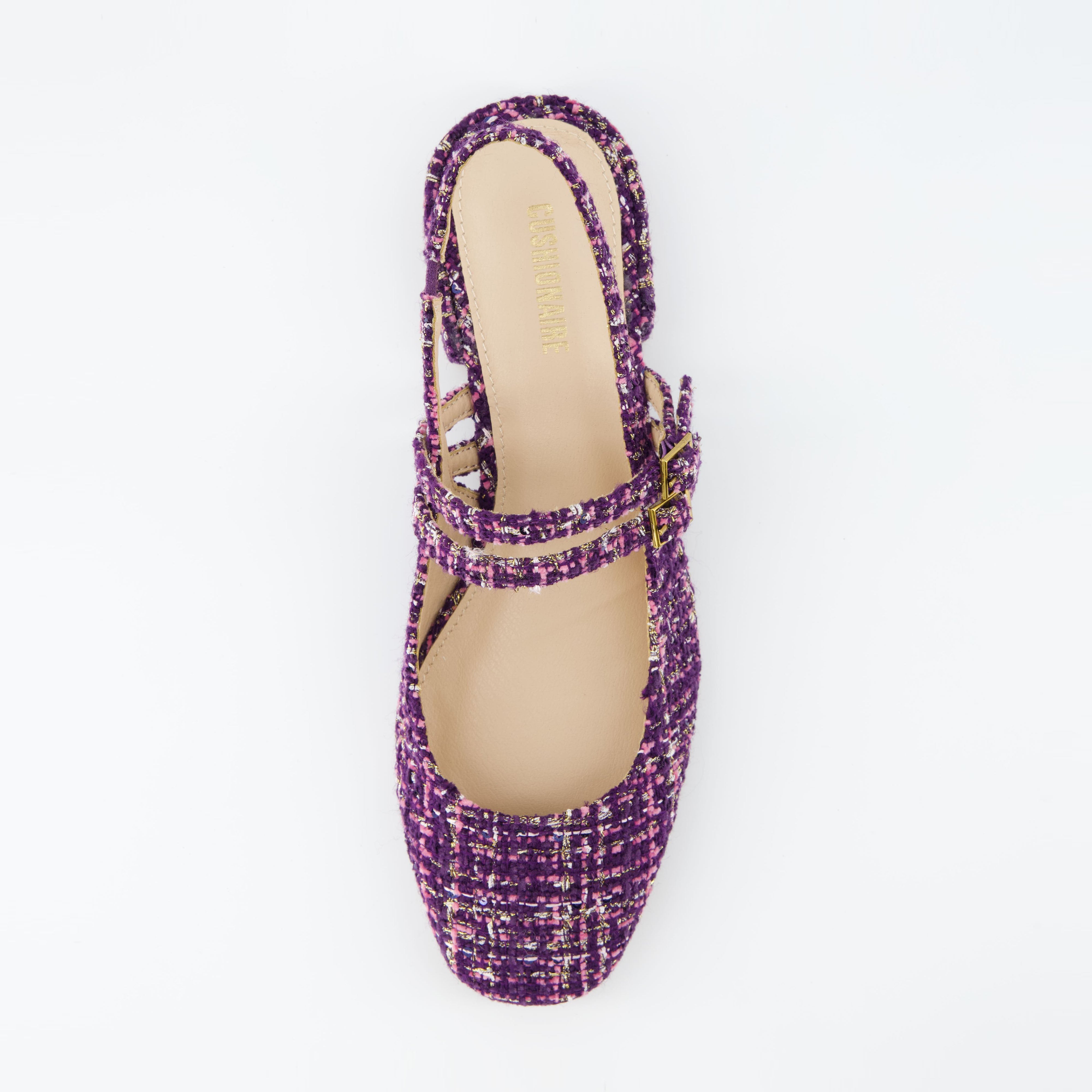 Password Tweed Mary Jane Purple