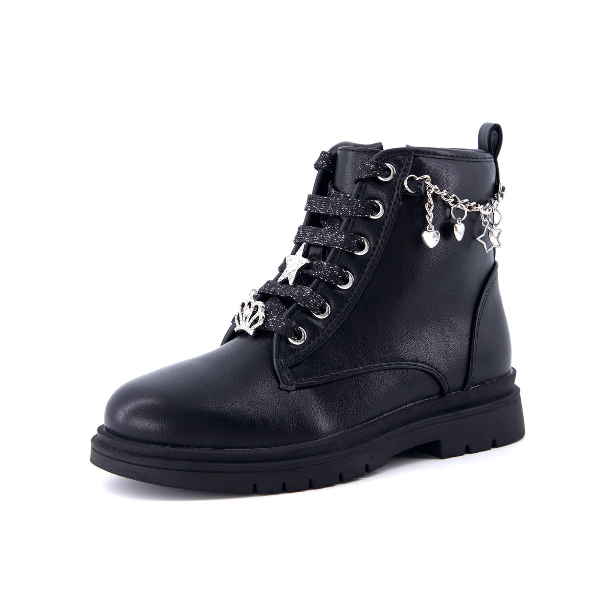 Philly Girls Combat Boots Black Medium