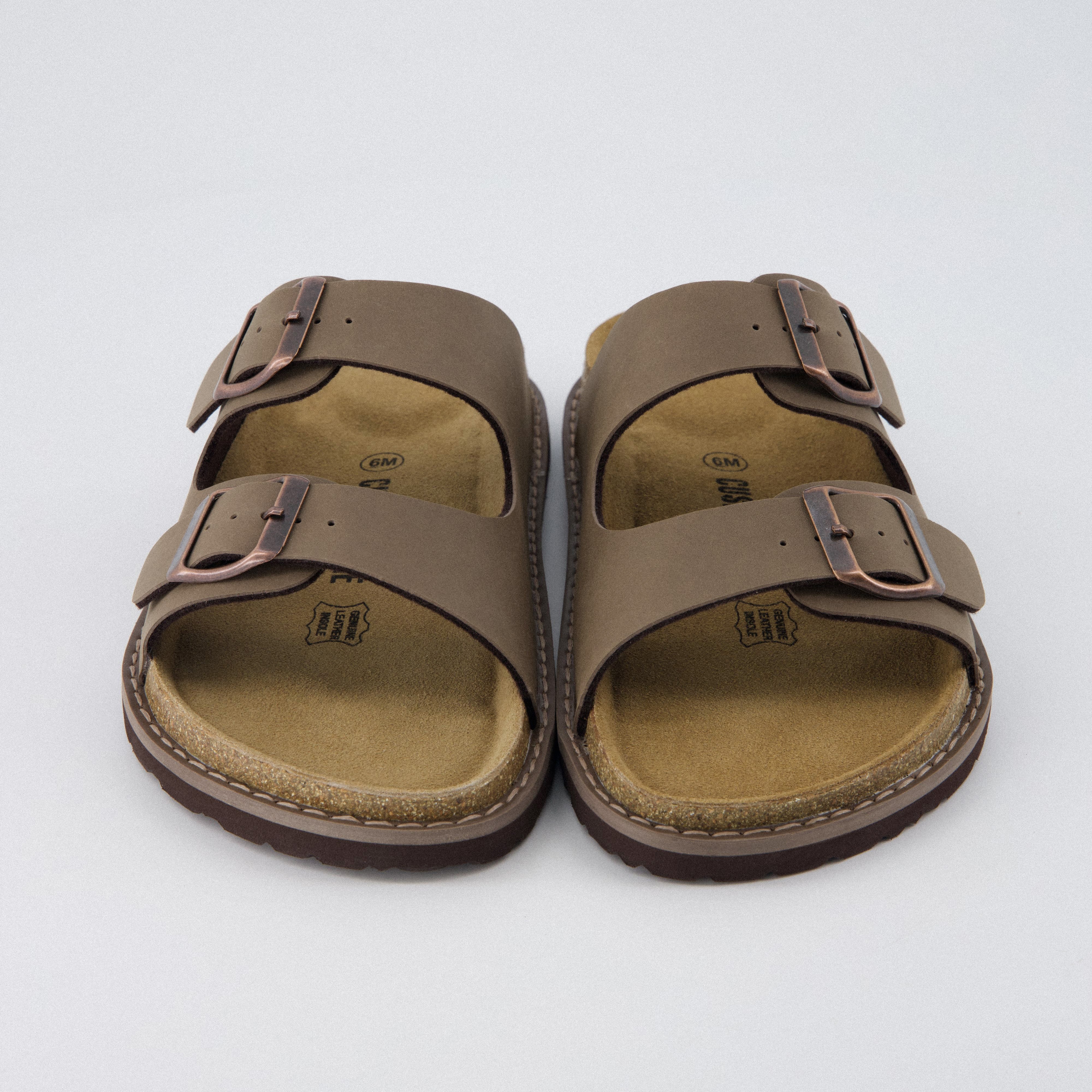 Plano Cork Sandals Brown