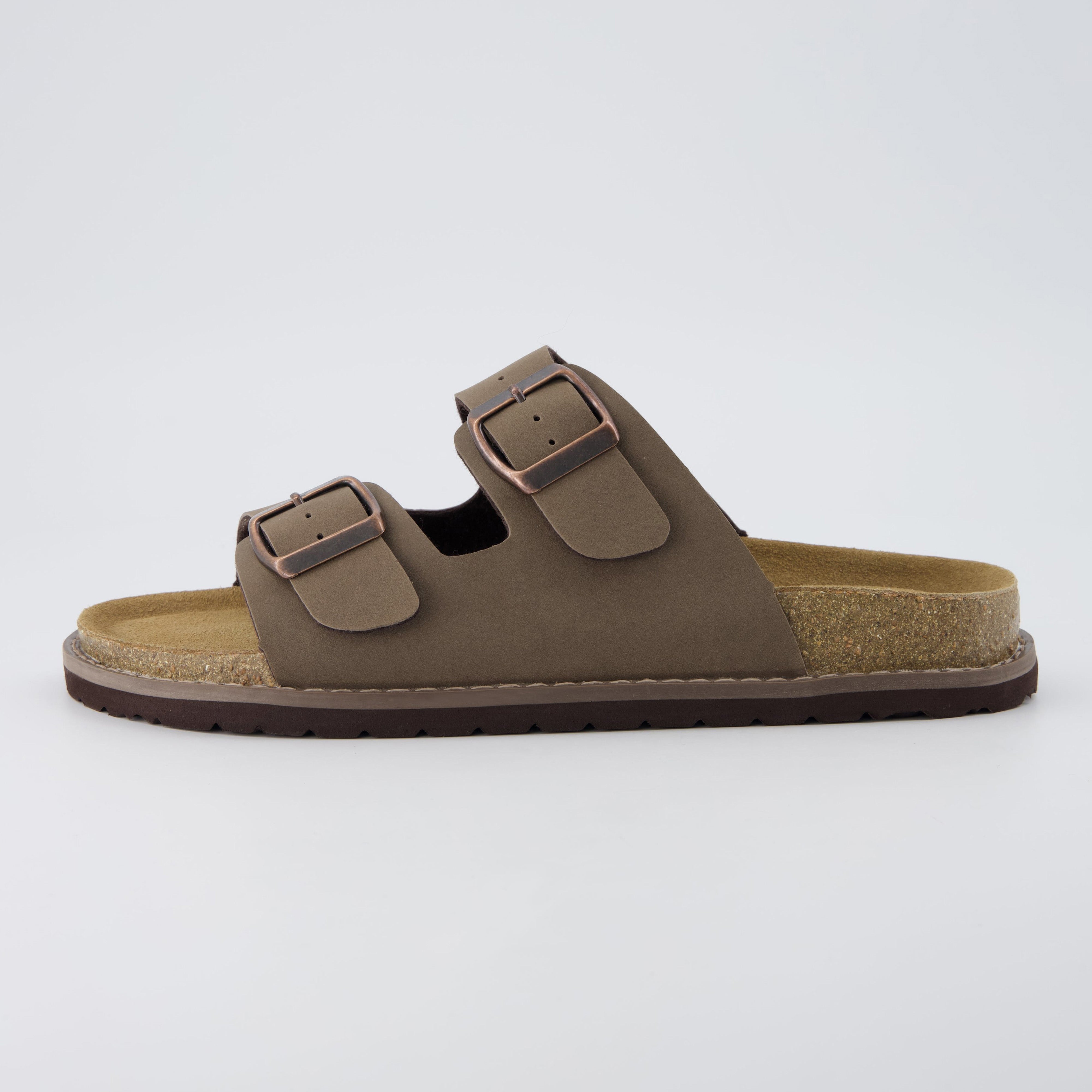 Plano Cork Sandals Brown