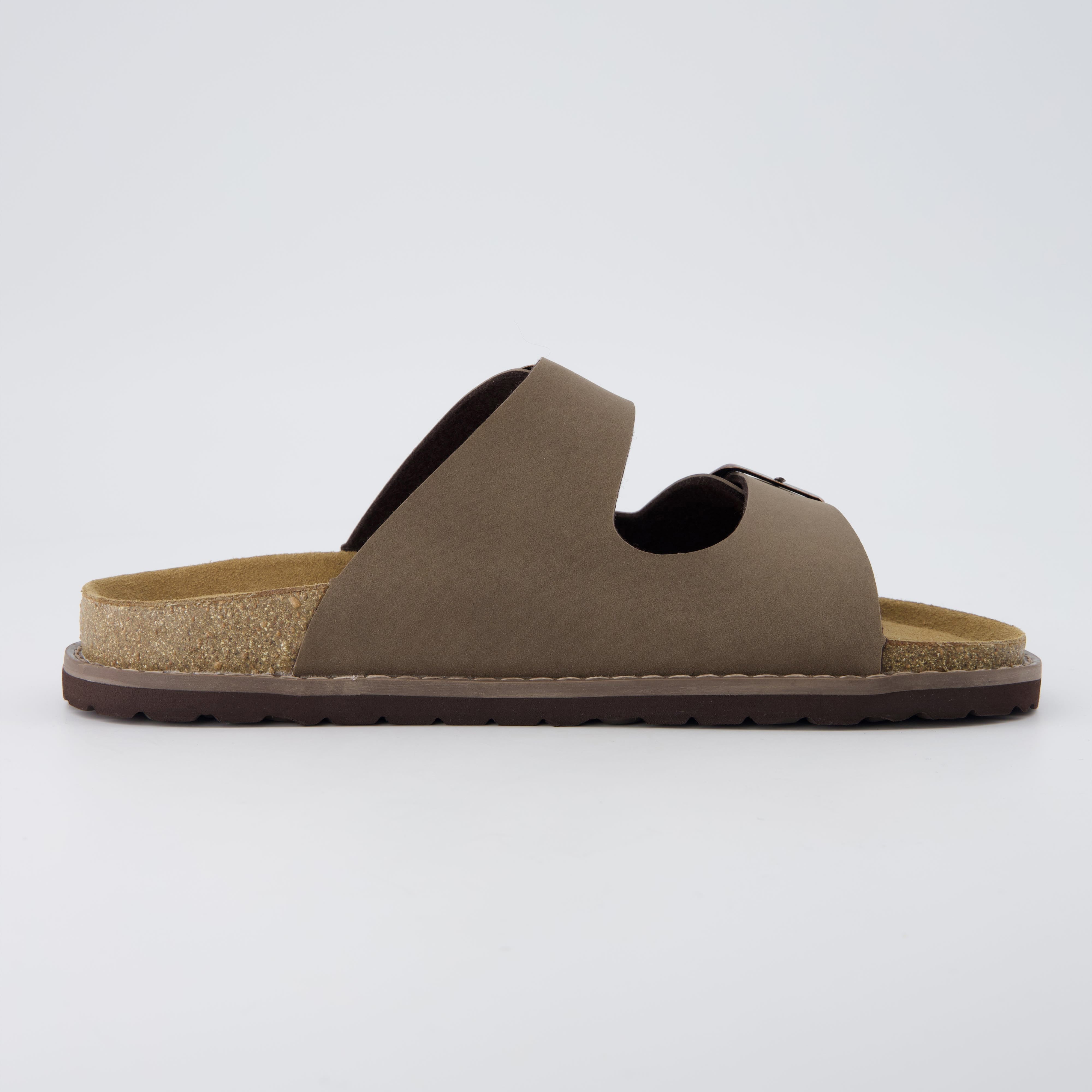 Plano Cork Sandals Brown