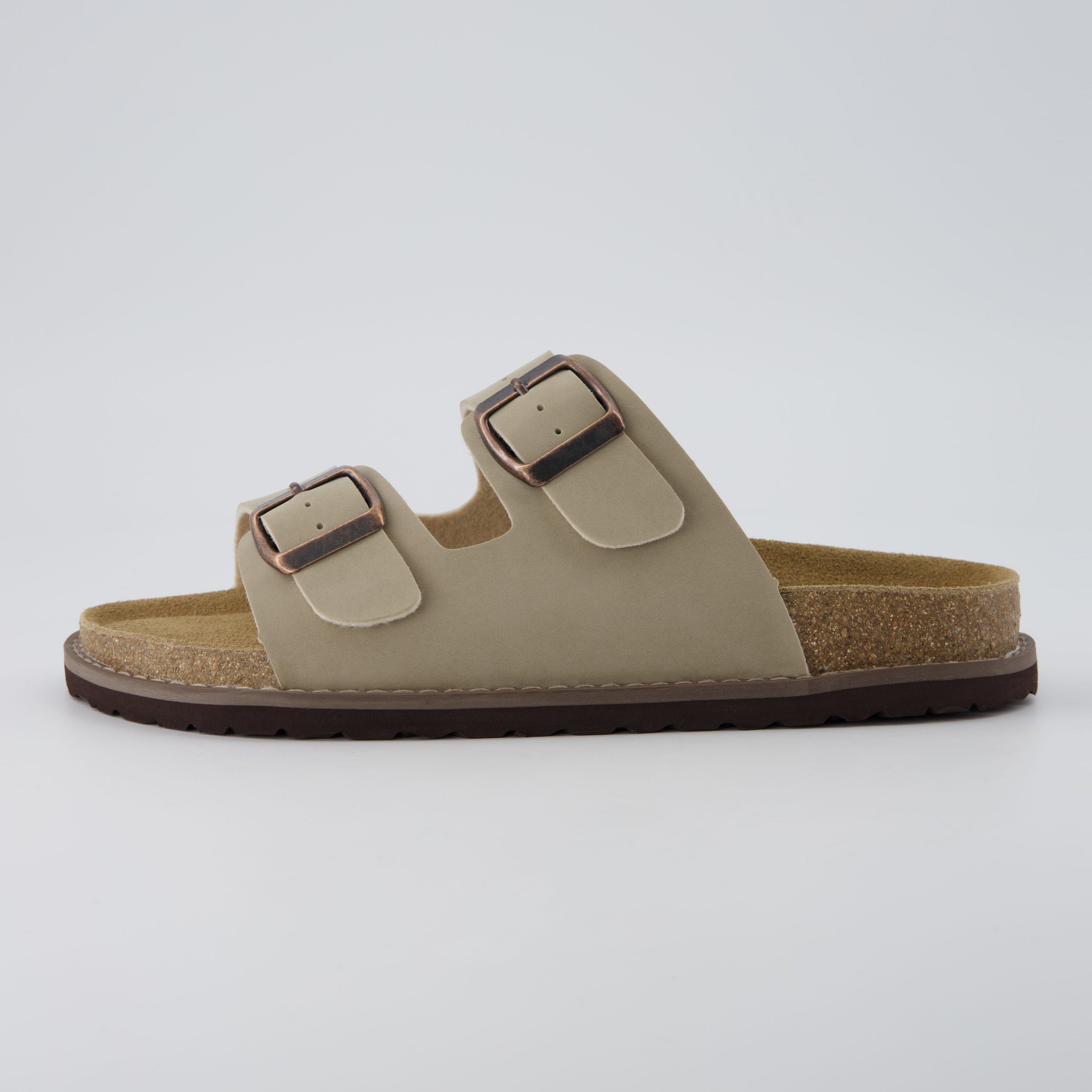 Plano Cork Sandals Stone