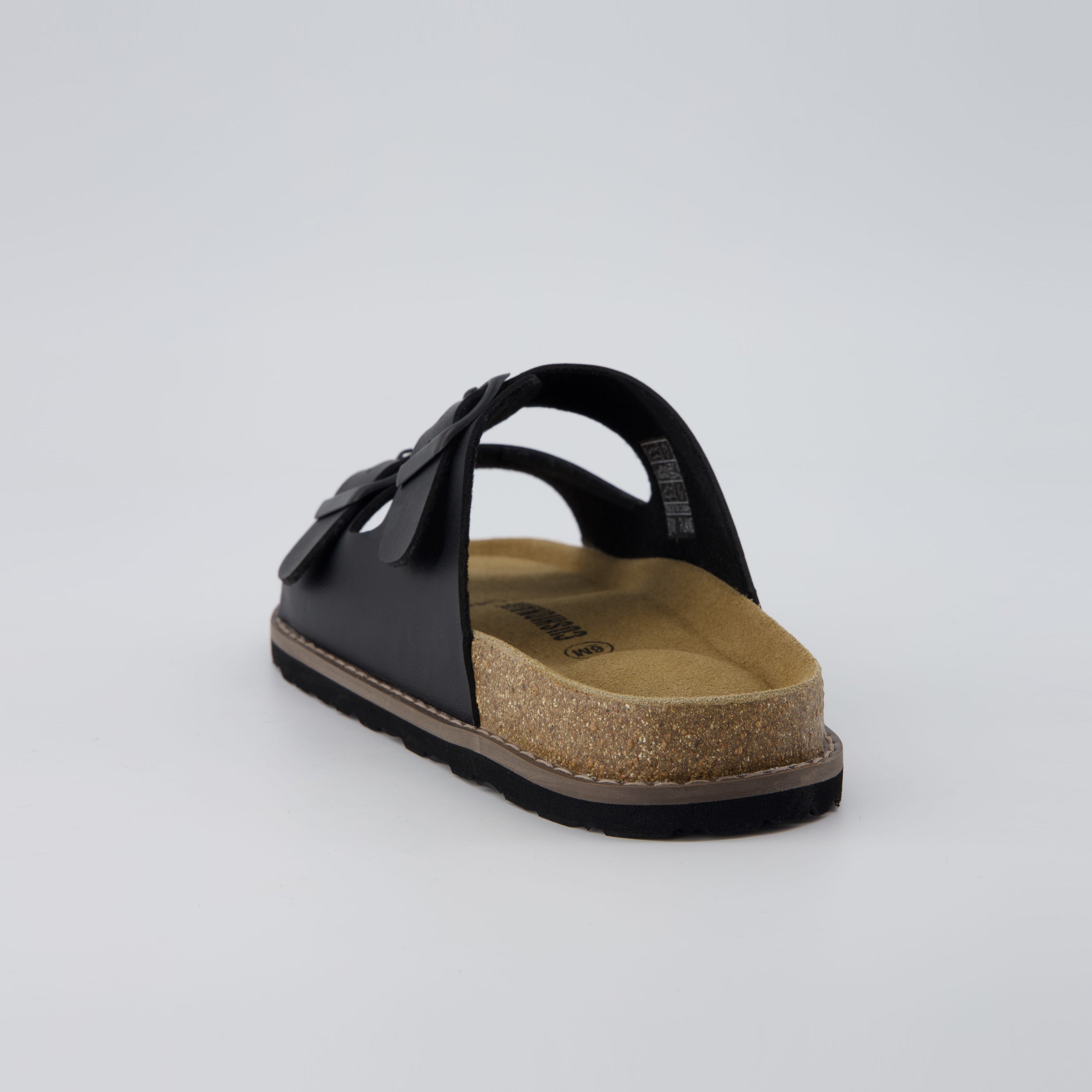 Plano Cork Sandals Black