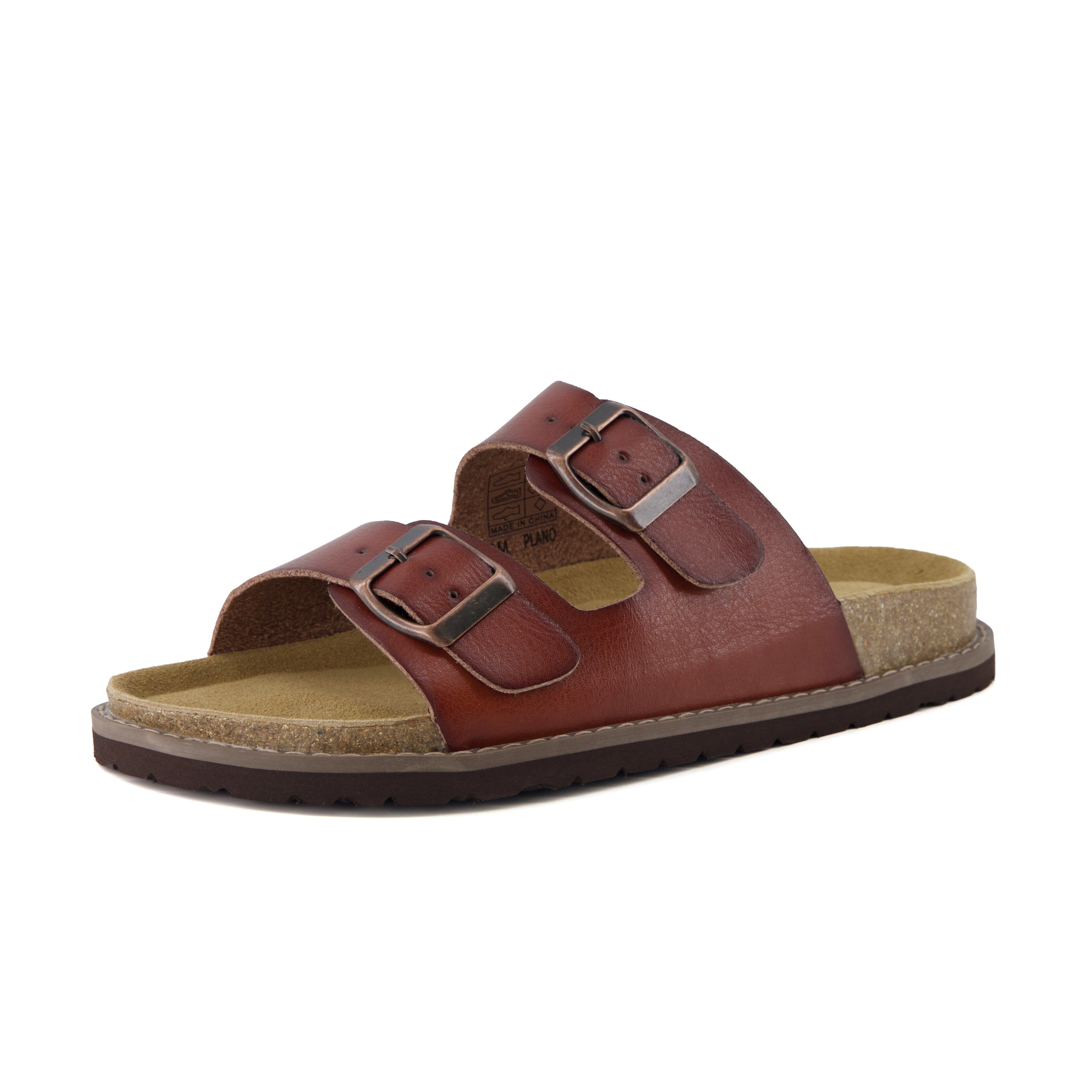 Plano Cork Sandals Whiskey