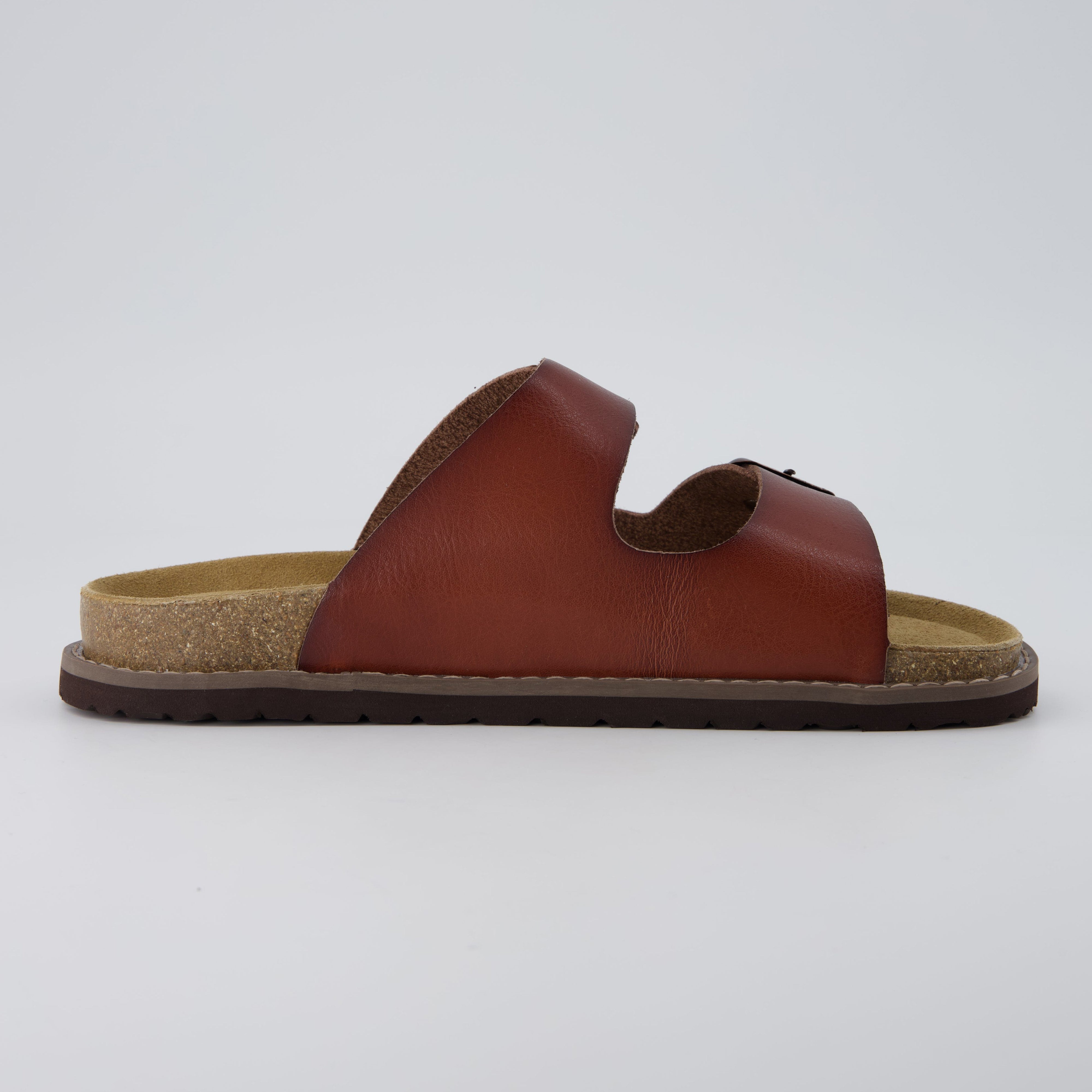Plano Cork Sandals Whiskey