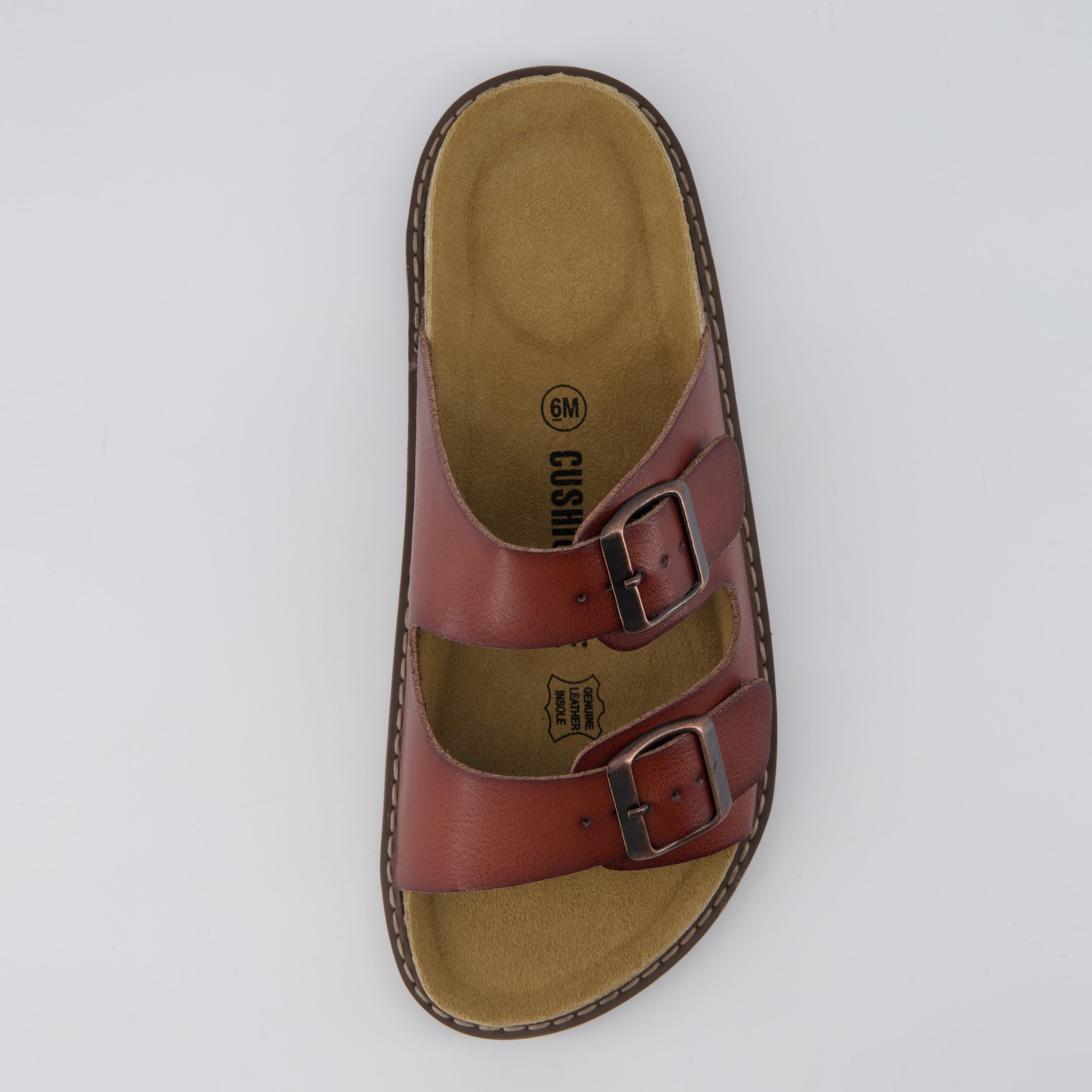 Plano Cork Sandals Whiskey