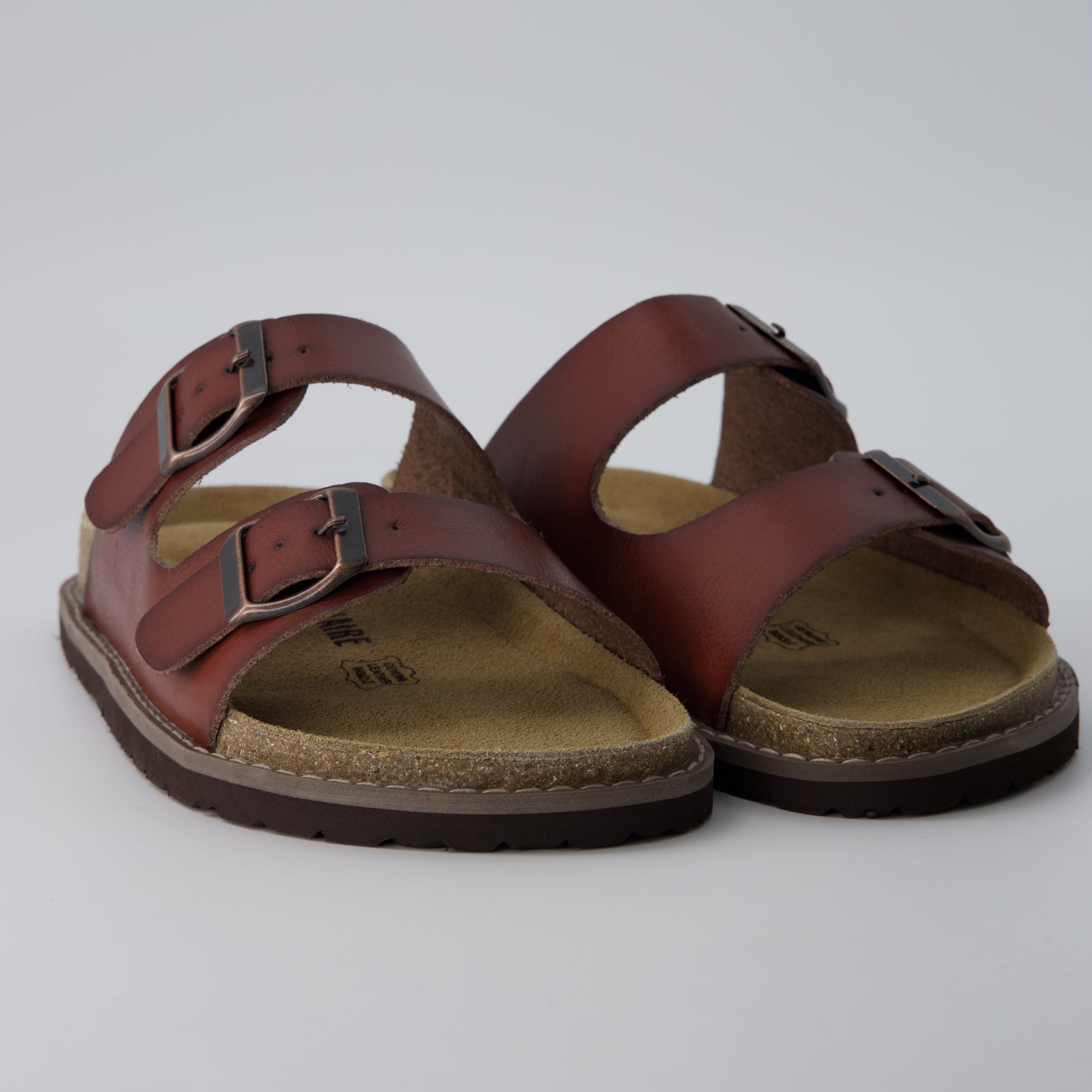 Plano Cork Sandals Whiskey