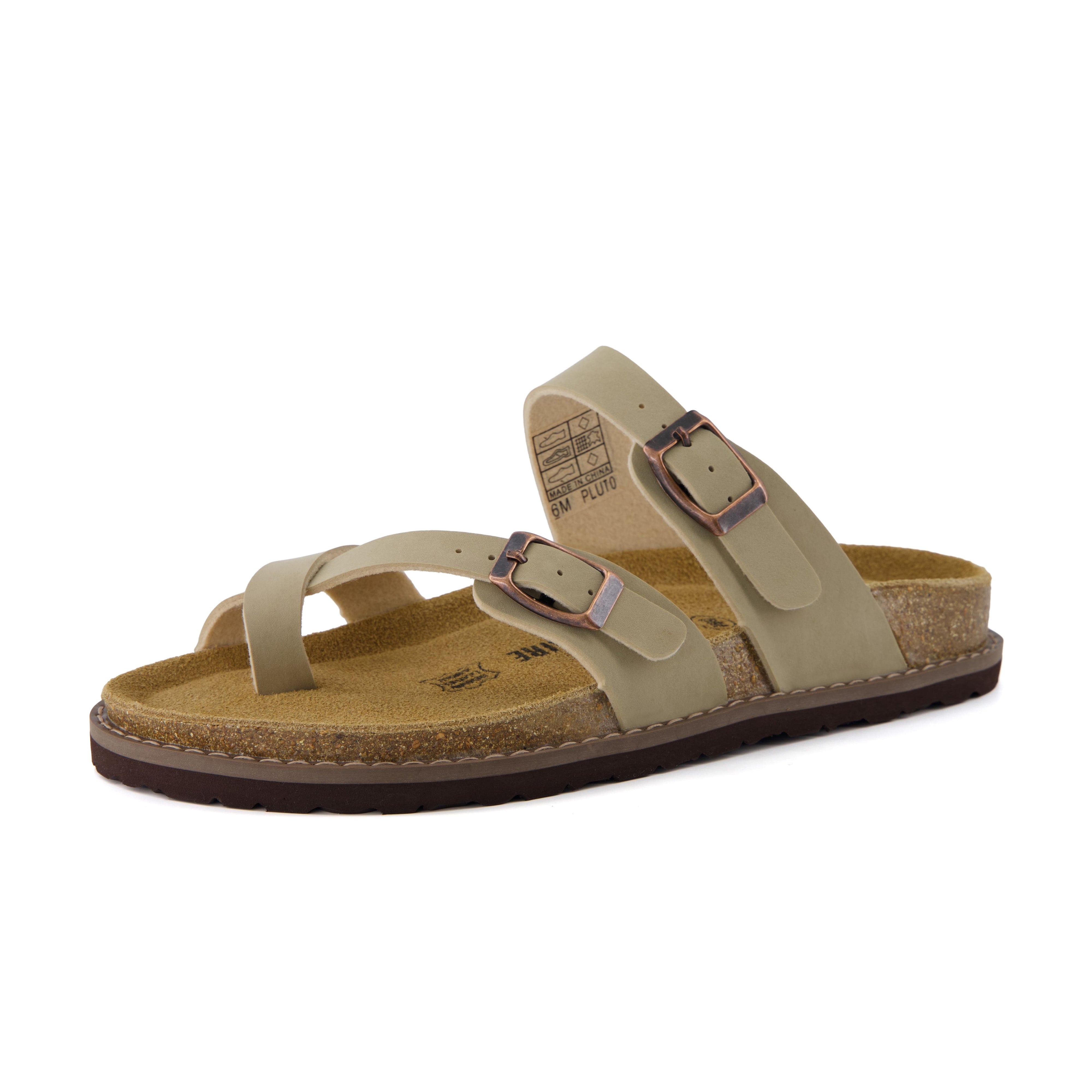Pluto Cork Sandals Stone