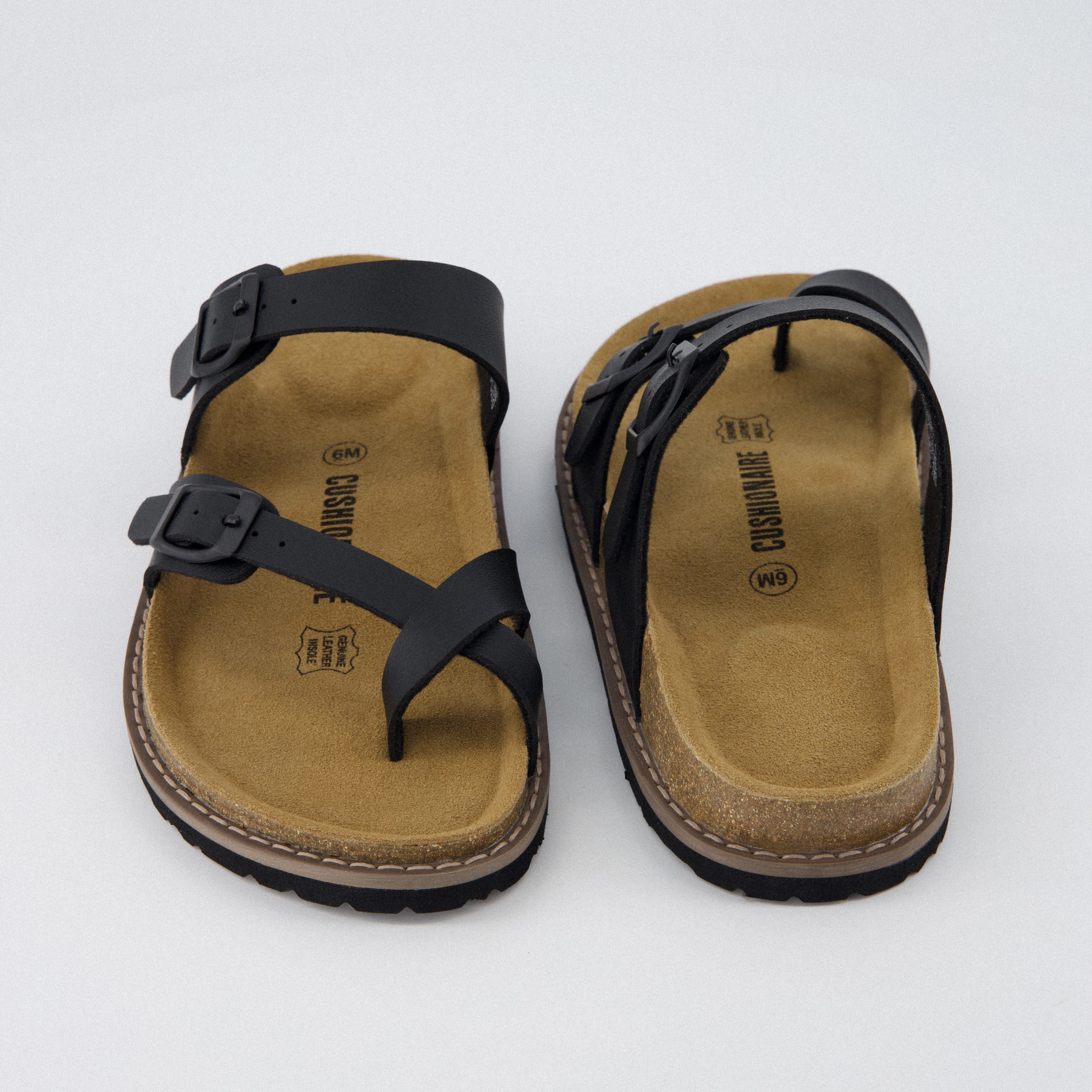 Pluto Cork Sandals Black
