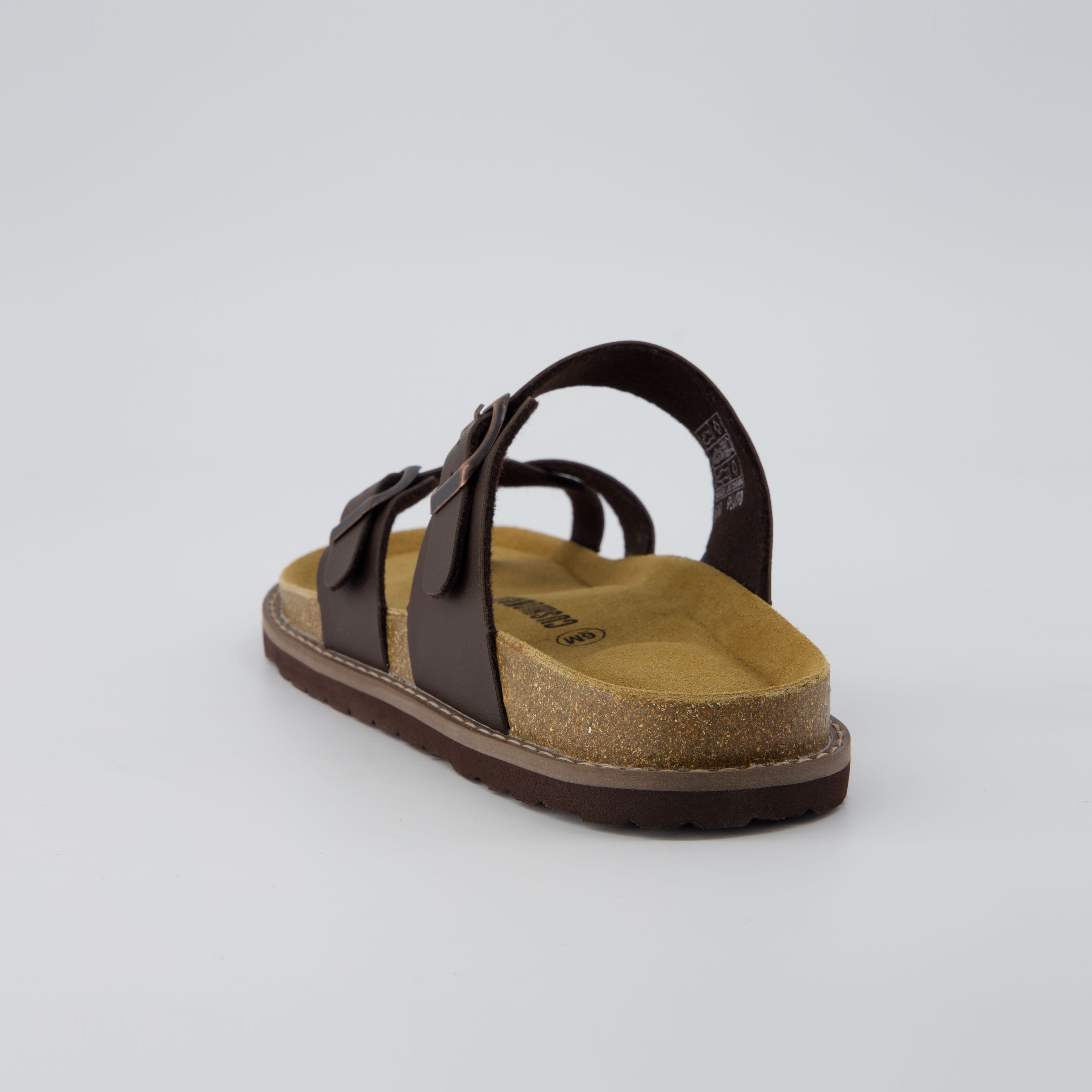 Pluto Cork Sandals Brown Nappa
