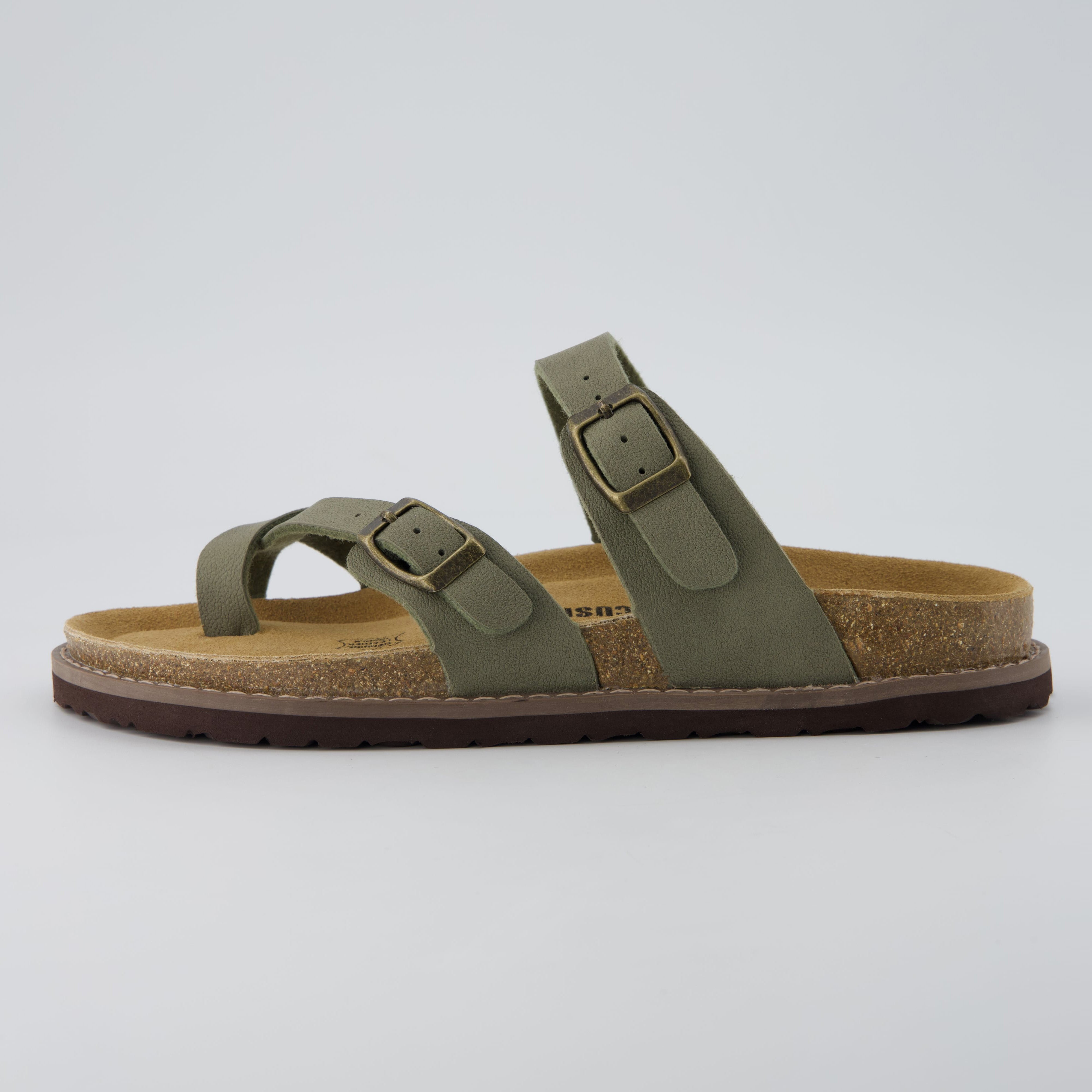 Pluto Cork Sandals Olive