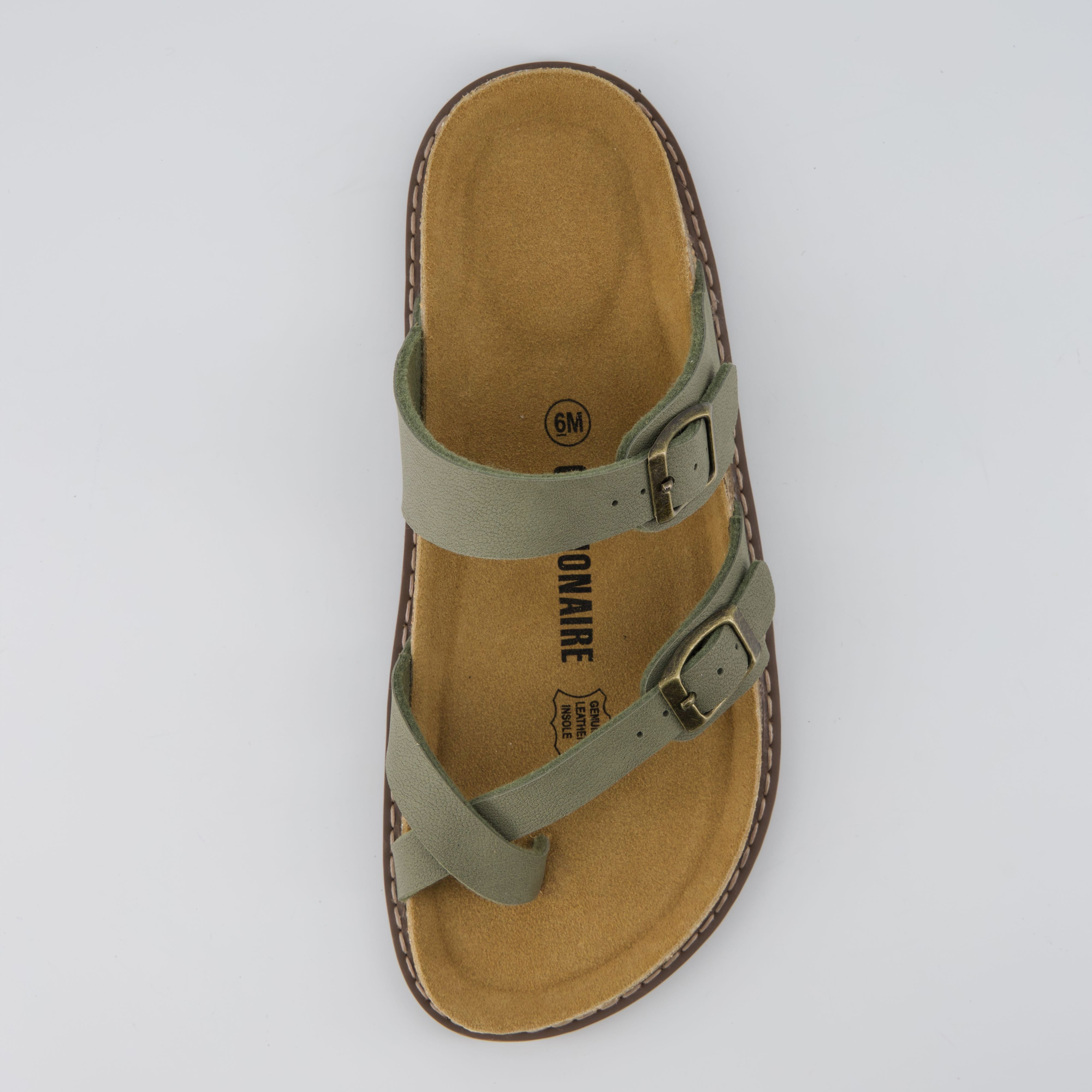 Pluto Cork Sandals Olive