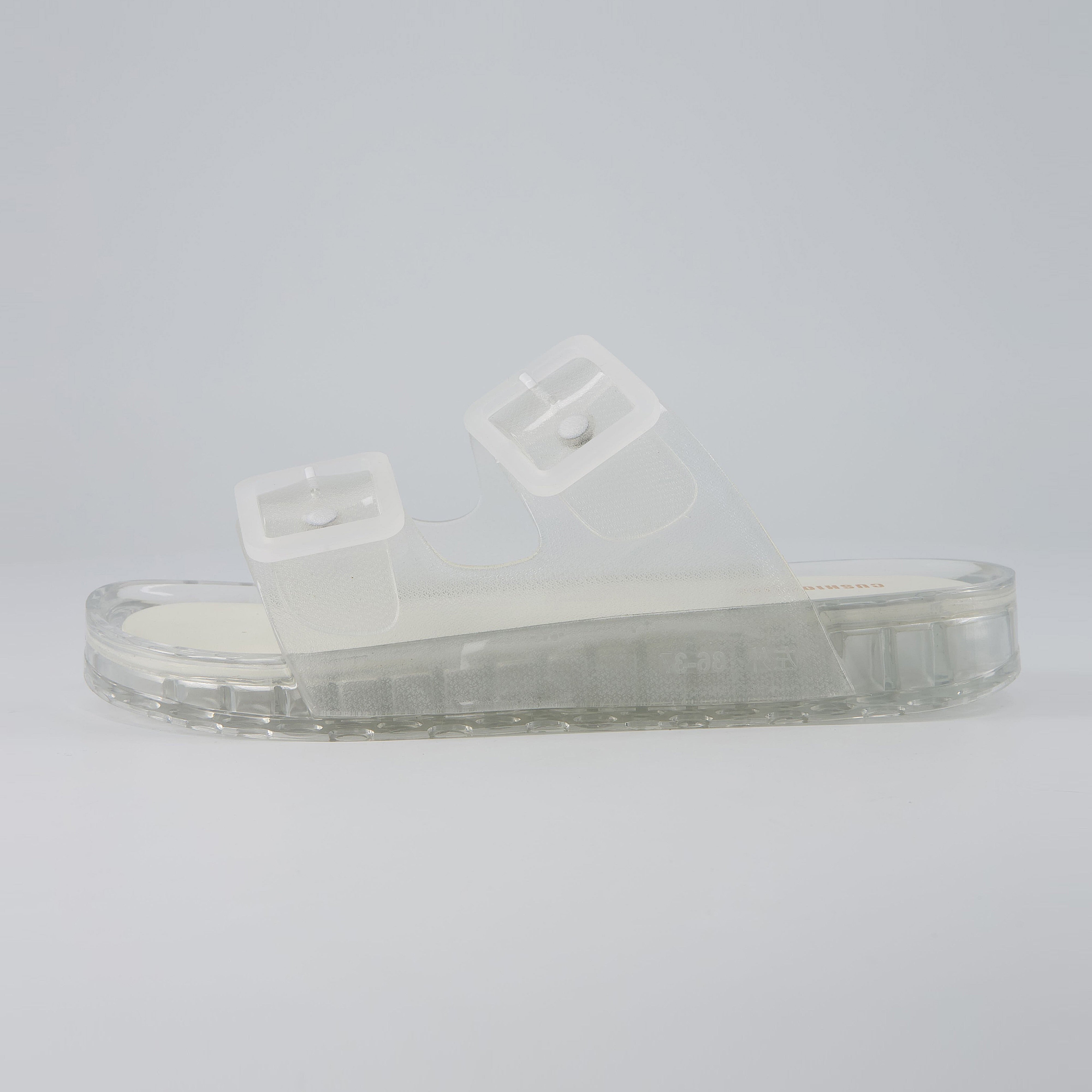 Pool Slide Sandals Clear Medium