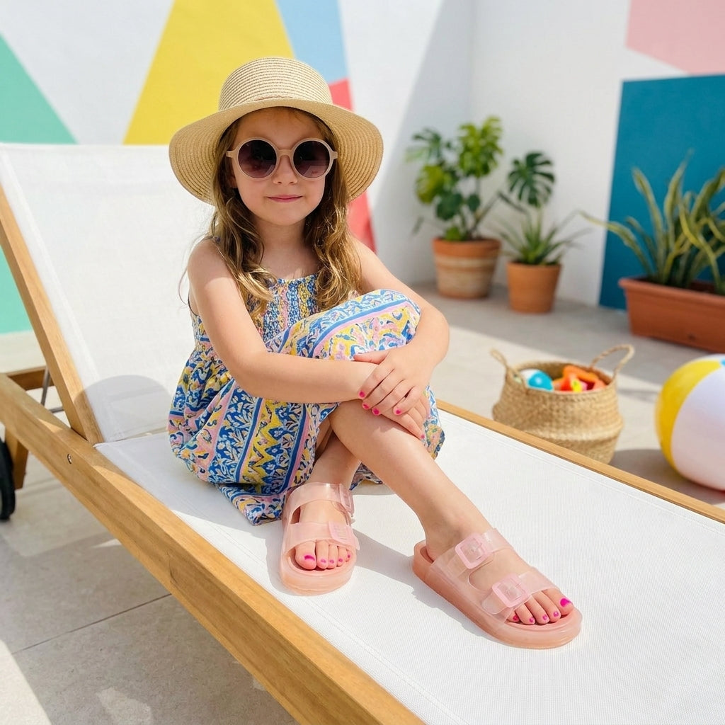 Pool-K Jelly Sandals Pink Medium