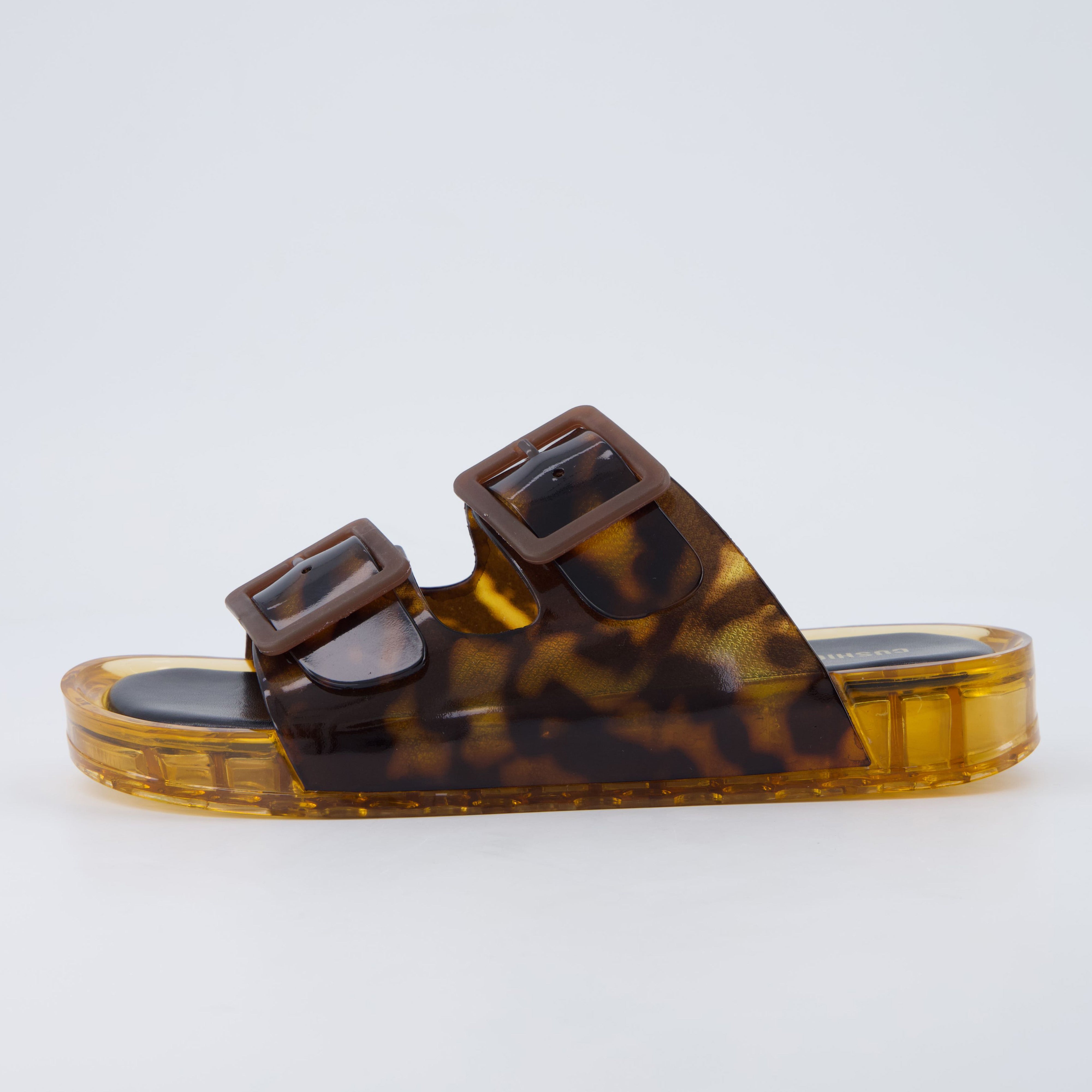 Pool-K Jelly Sandals Brown Medium