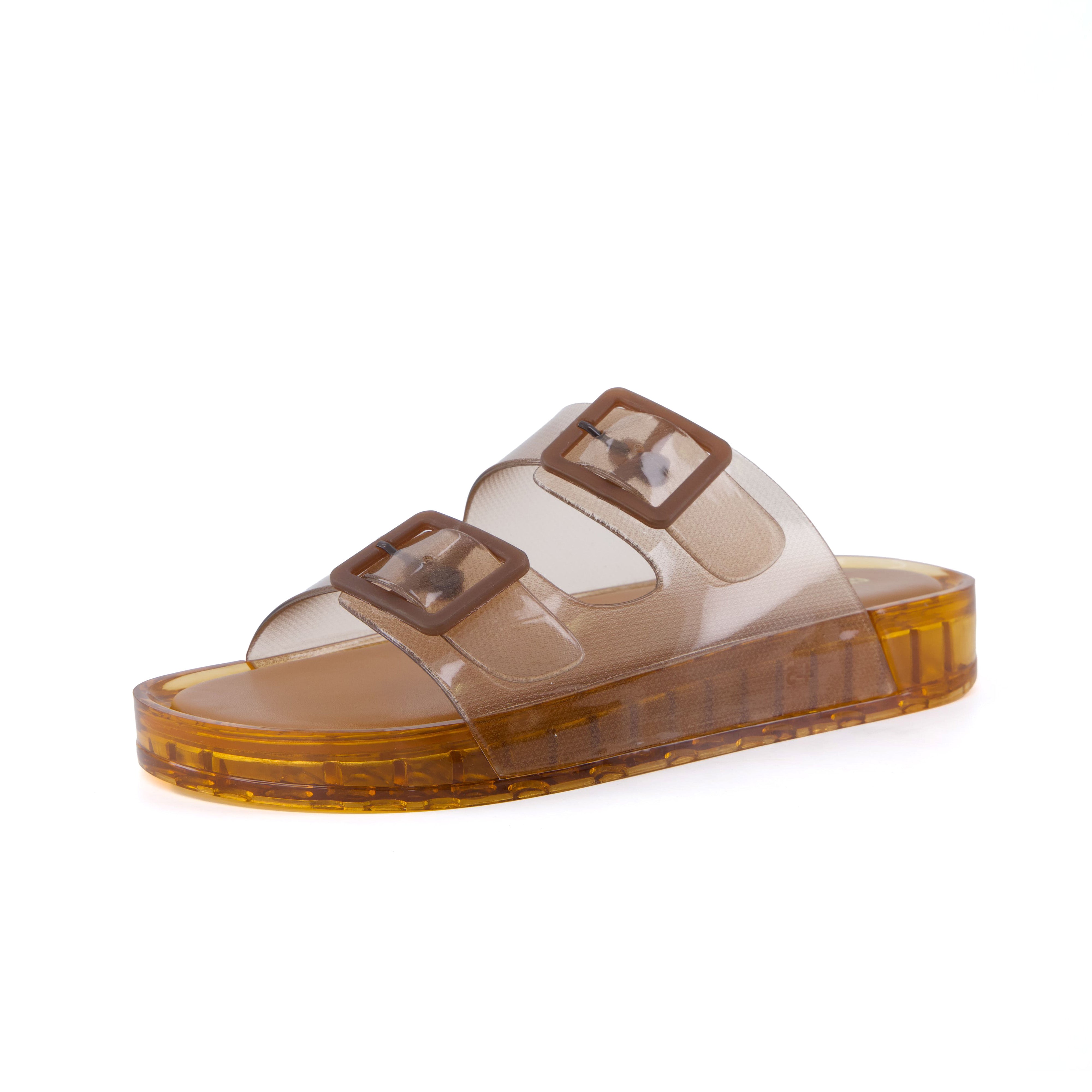 Pool-K Jelly Sandals Brown Medium