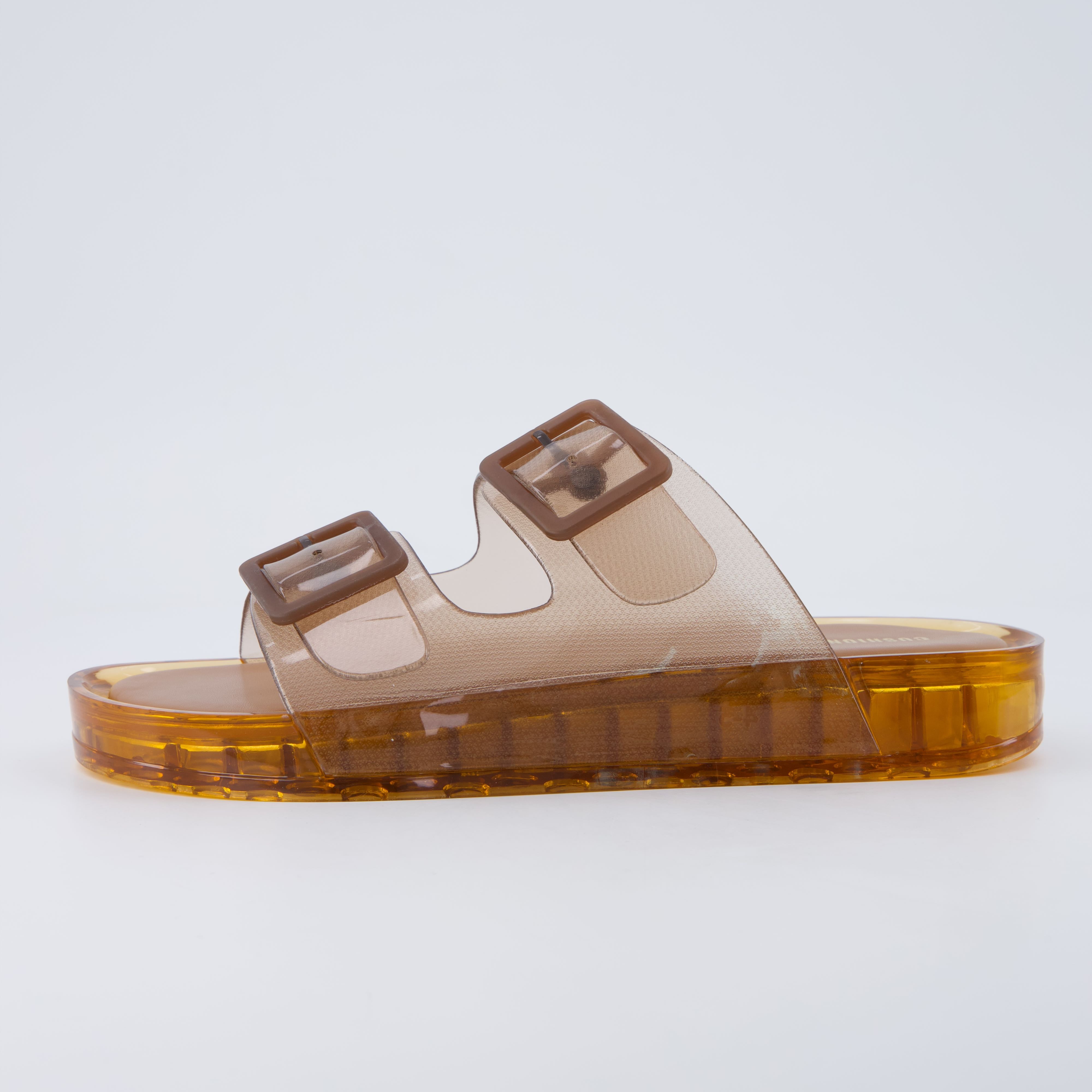 Pool-K Jelly Sandals Brown Medium