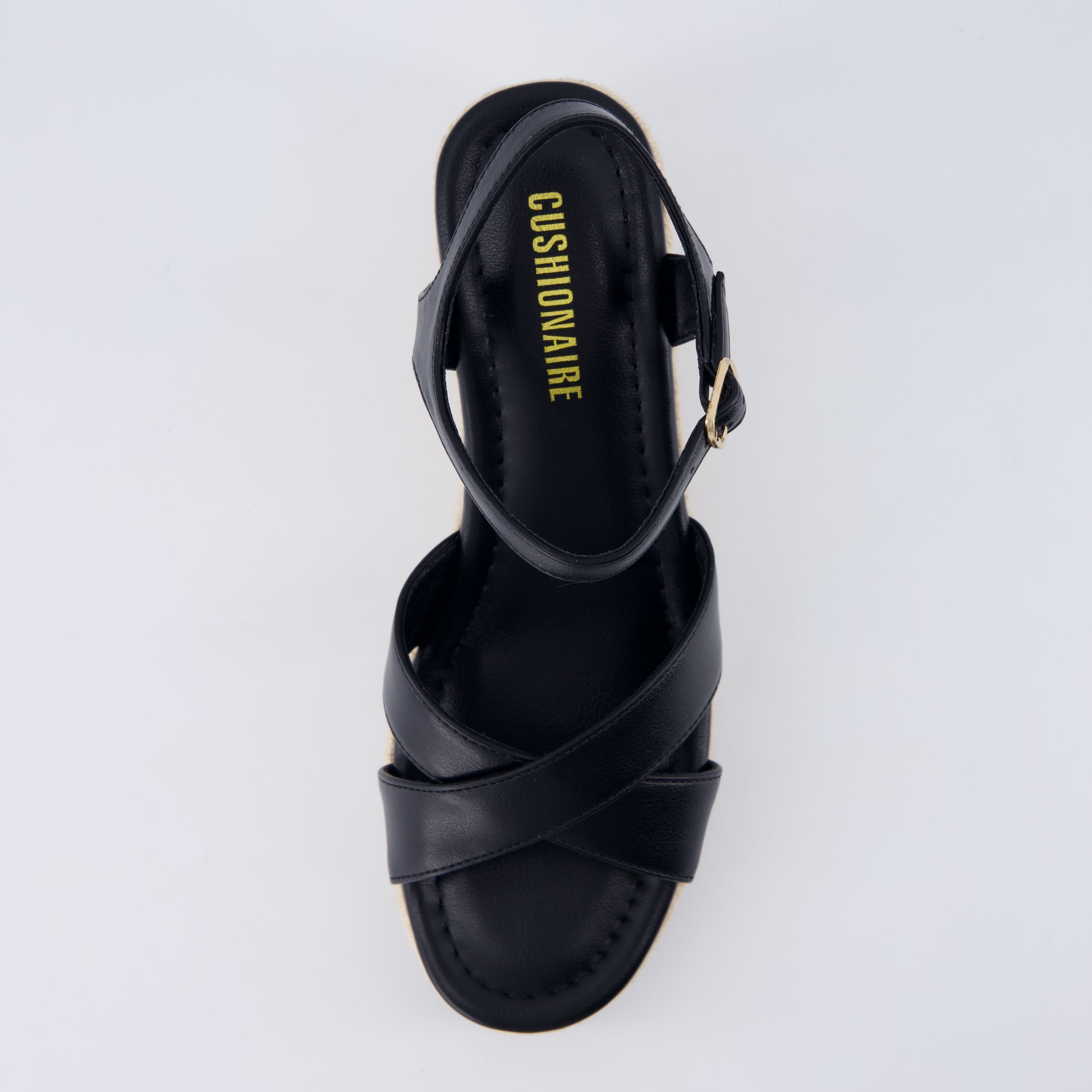 Prego Espadrille Wedge Sandals Black Medium