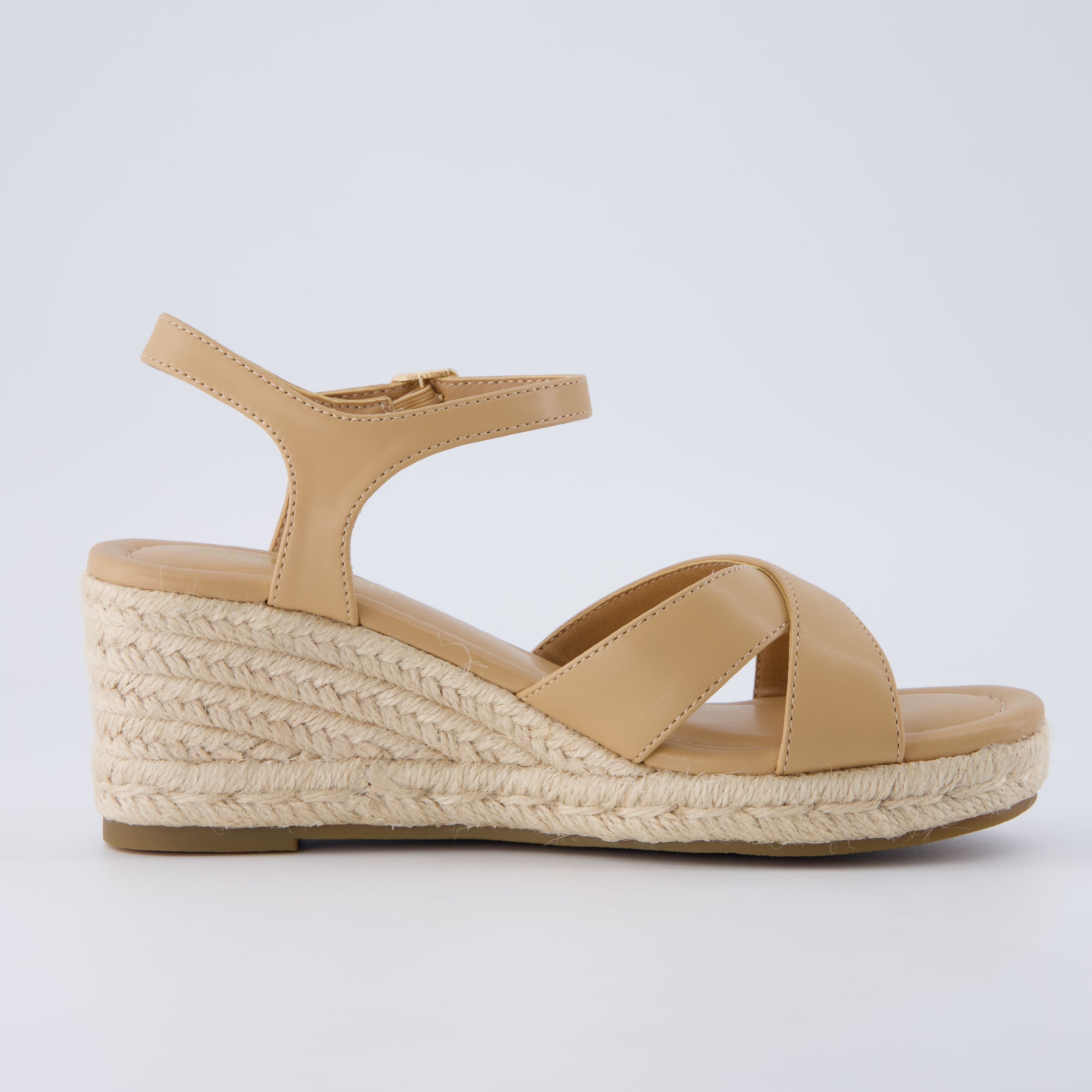 Prego Espadrille Wedge Sandals Brown Medium