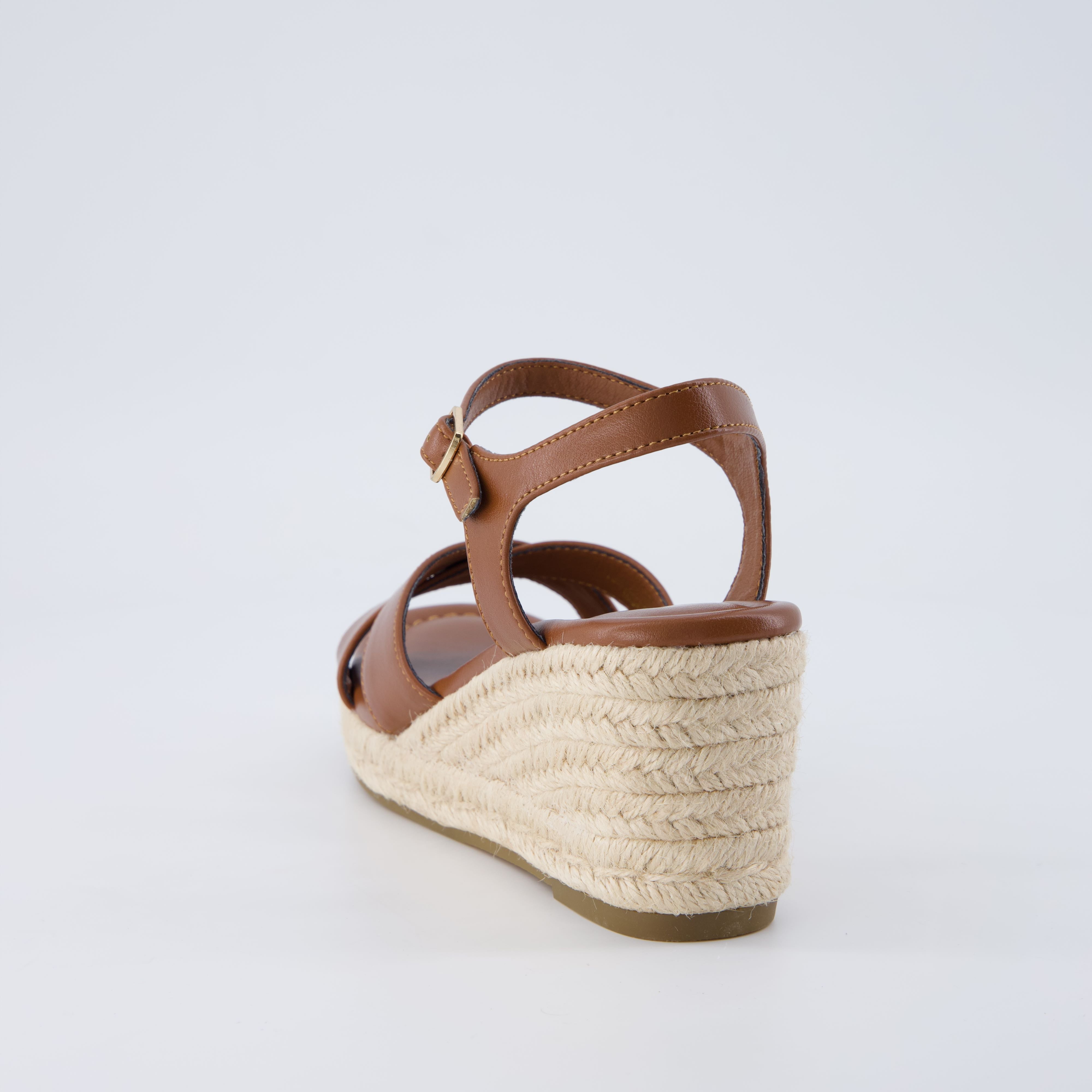 Prego Espadrille Wedge Sandals Brown Medium
