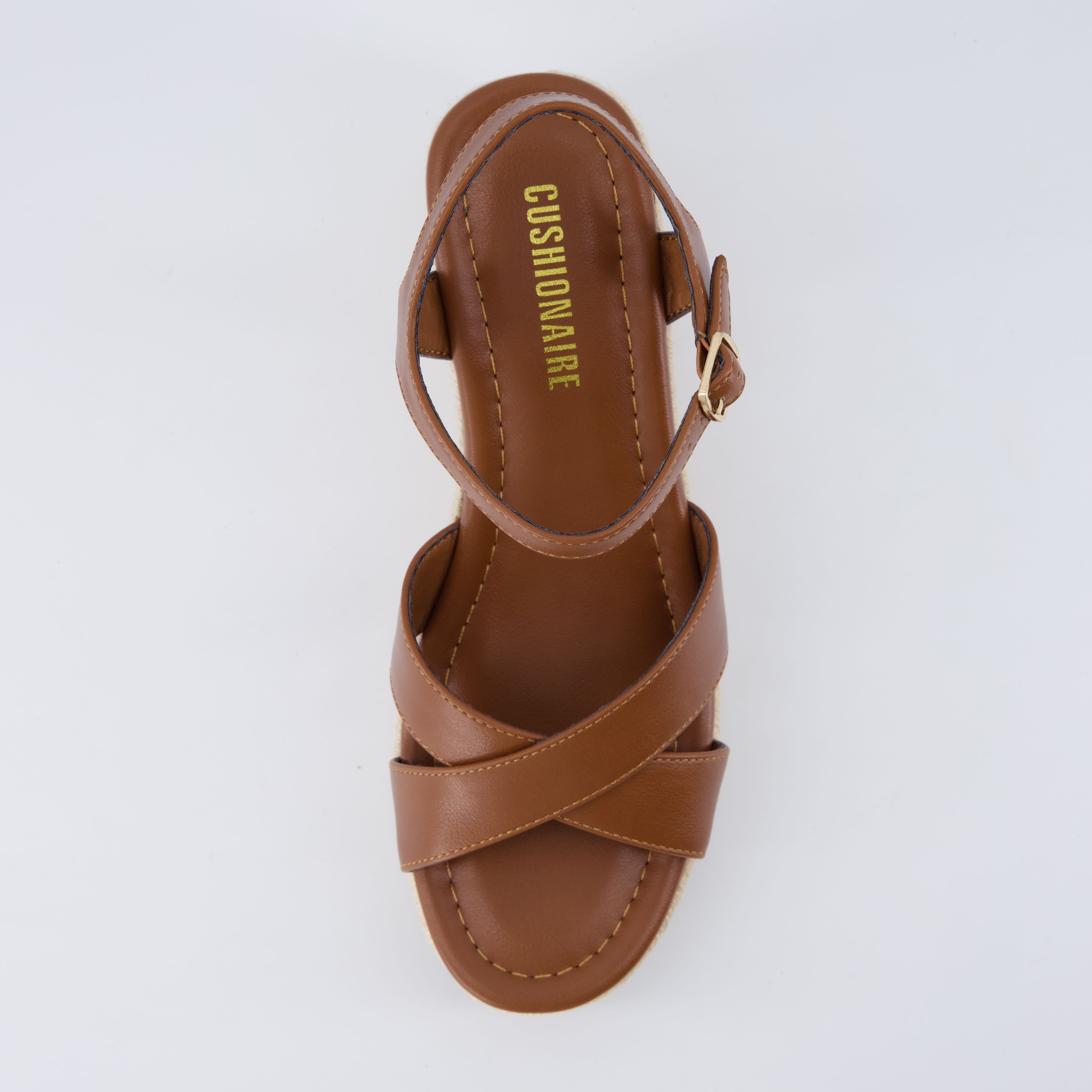 Prego Espadrille Wedge Sandals Brown Medium
