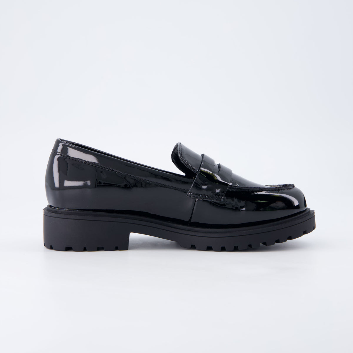 Racy Girls Penny Loafers Black Patent Medium