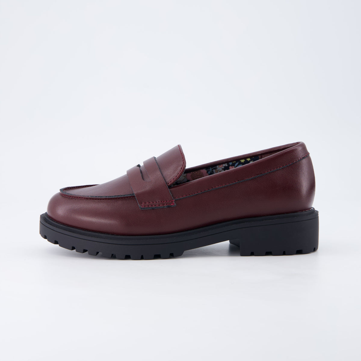 Racy Girls Penny Loafers Burgundy Medium