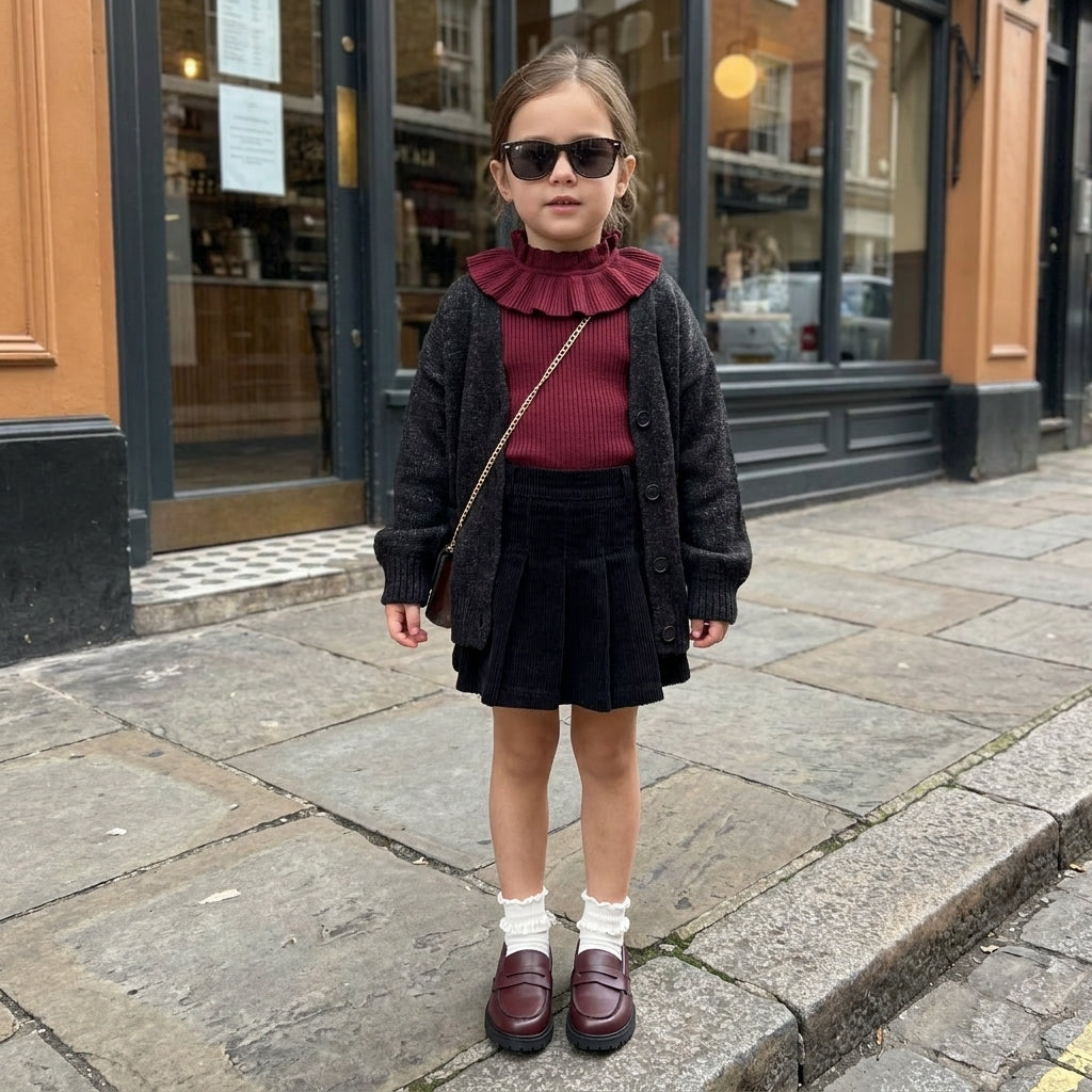 Racy Girls Penny Loafers Burgundy Medium