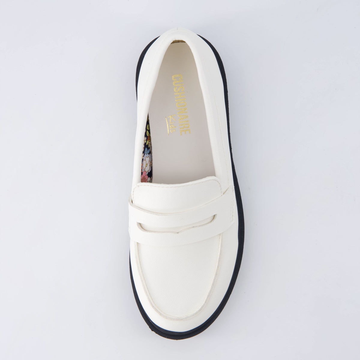 Racy Girls Penny Loafers White Medium