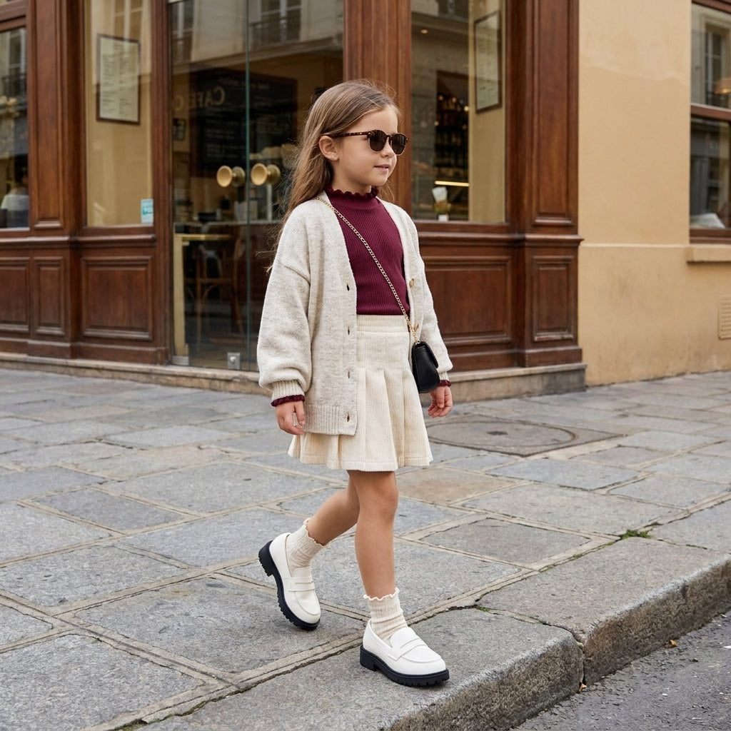 Racy Girls Penny Loafers White Medium
