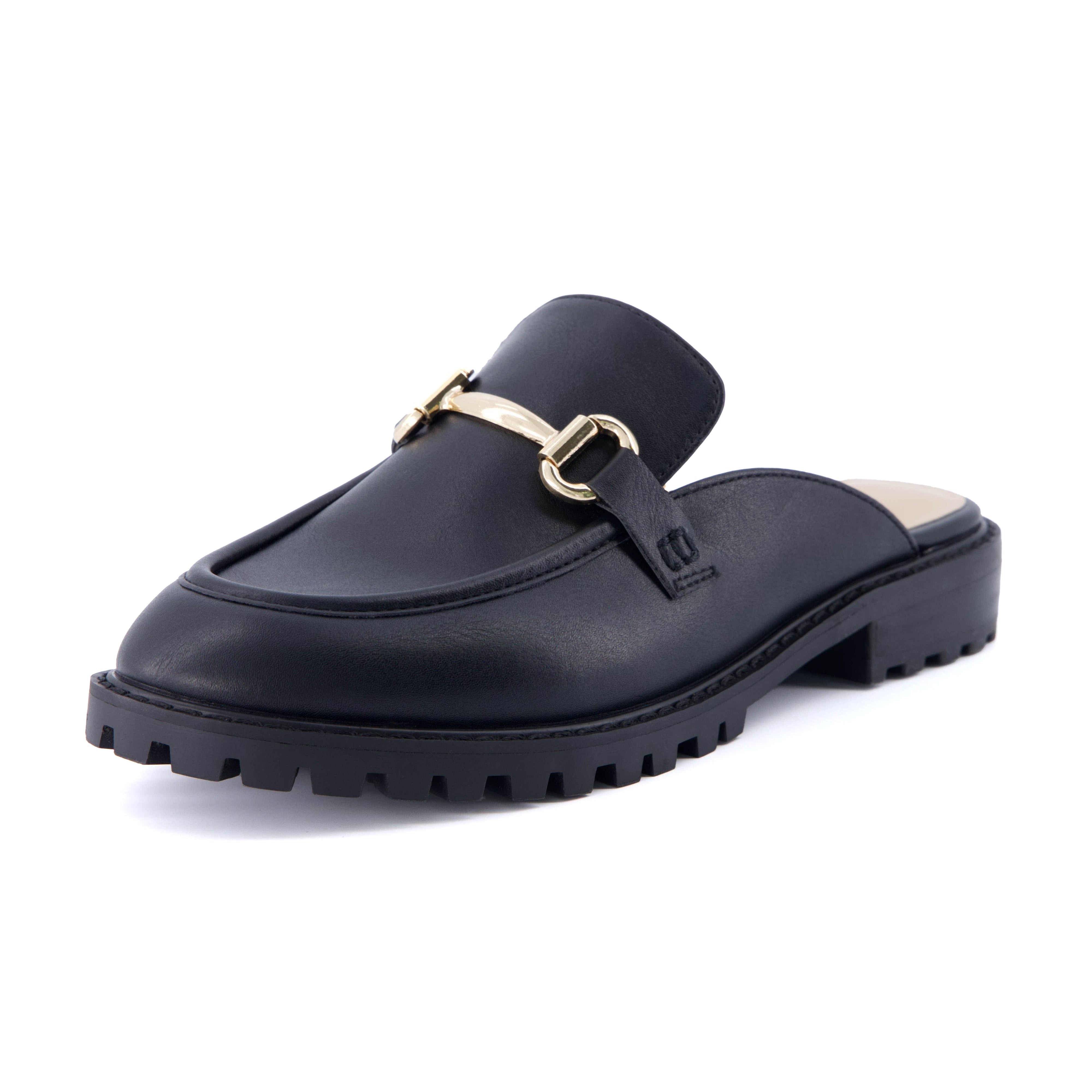 Ragu Lug Sole Mule Black