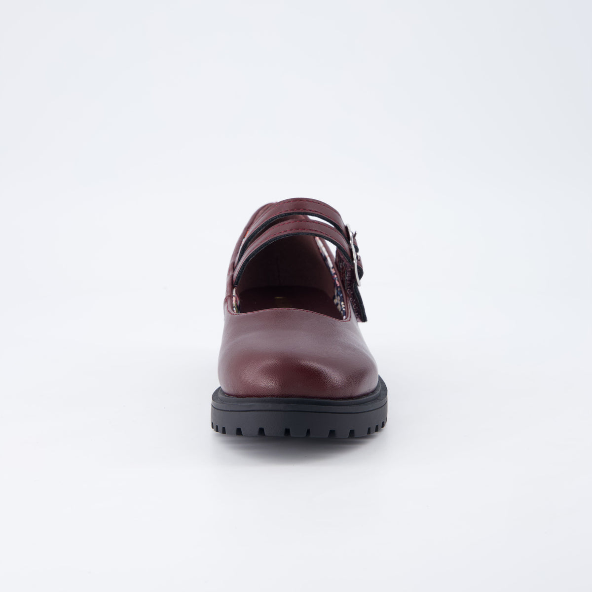 Reba Girls Mary Jane Shoes Burgundy Medium