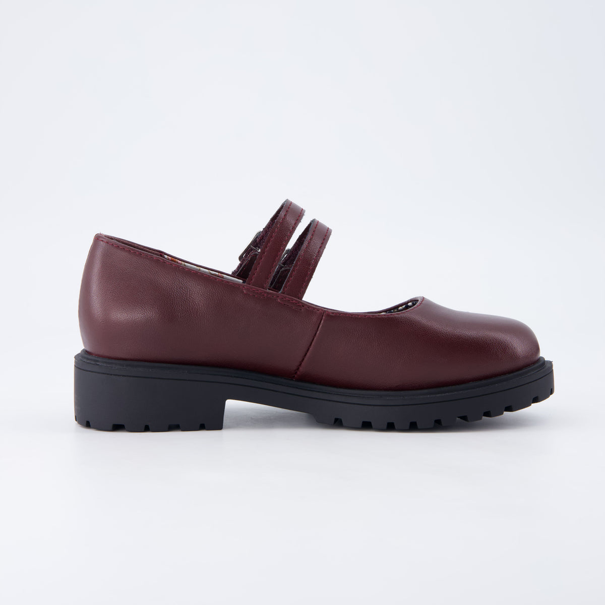 Reba Girls Mary Jane Shoes Burgundy Medium