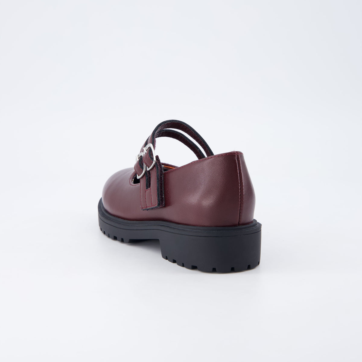 Reba Girls Mary Jane Shoes Burgundy Medium