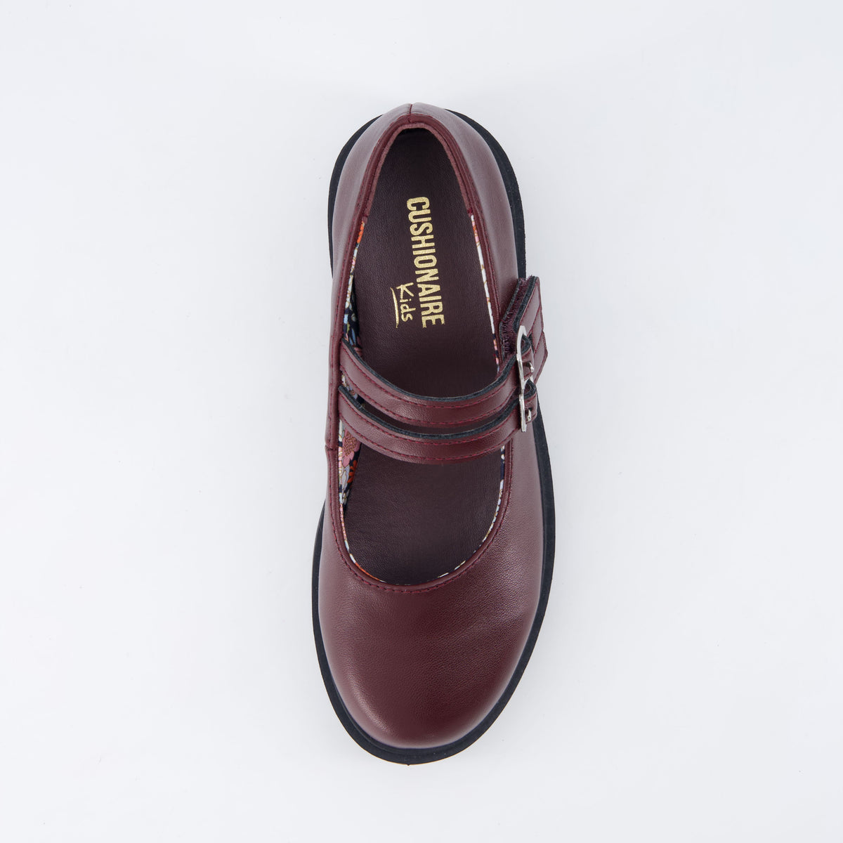 Reba Girls Mary Jane Shoes Burgundy Medium
