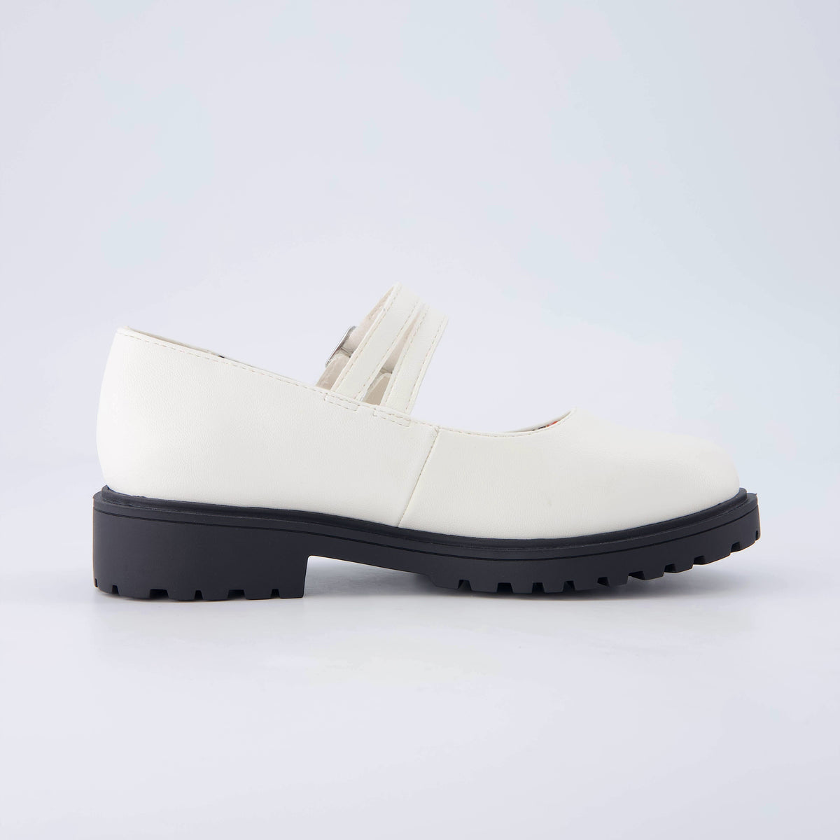 Reba Girls Mary Jane Shoes White Medium