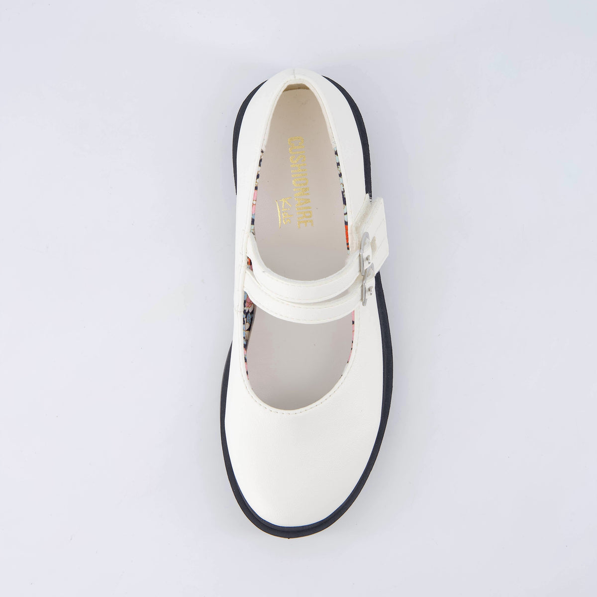 Reba Girls Mary Jane Shoes White Medium