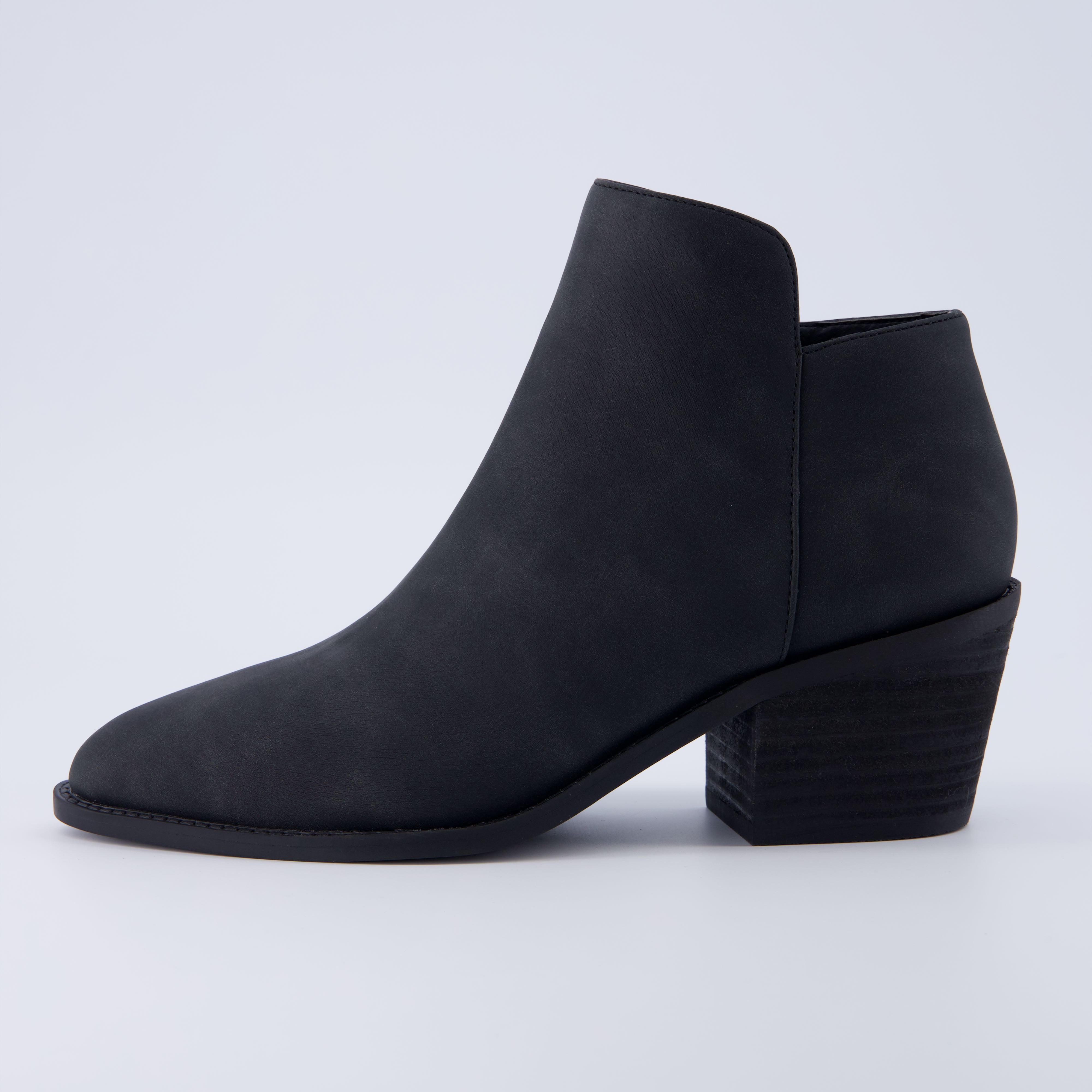 Rip Ankle Bootie Black