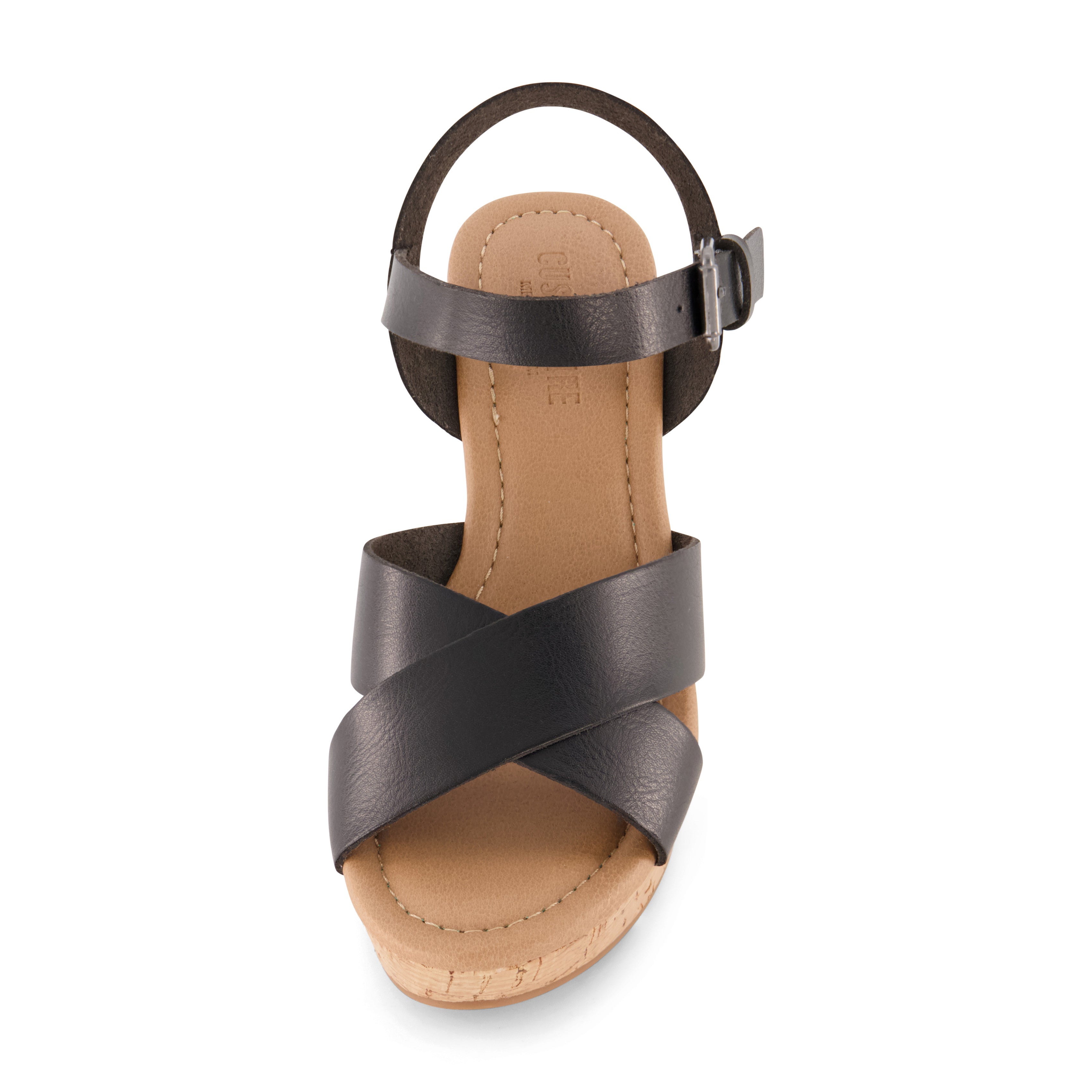 Rosie Cork Wedge Sandal Black